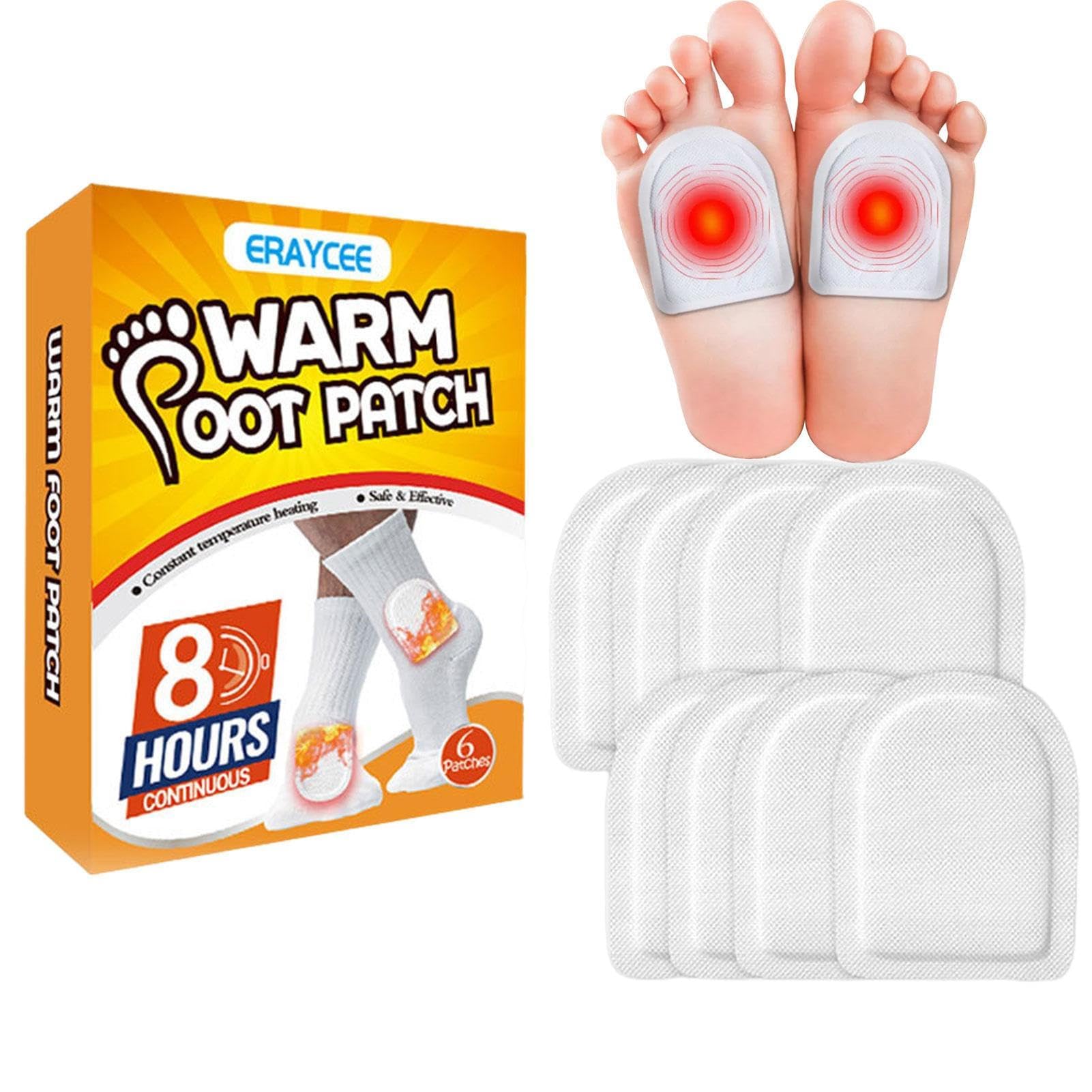 Toe Warmers and Insole Feet Warmers and Body Warmers, 12 Pcs Adhesive Safe Heat Patch, Winter Heating Patch, Steadfast Toastitoes Toe Warmers, Multifunctional Insole Foot Warmers, Hand Warmers