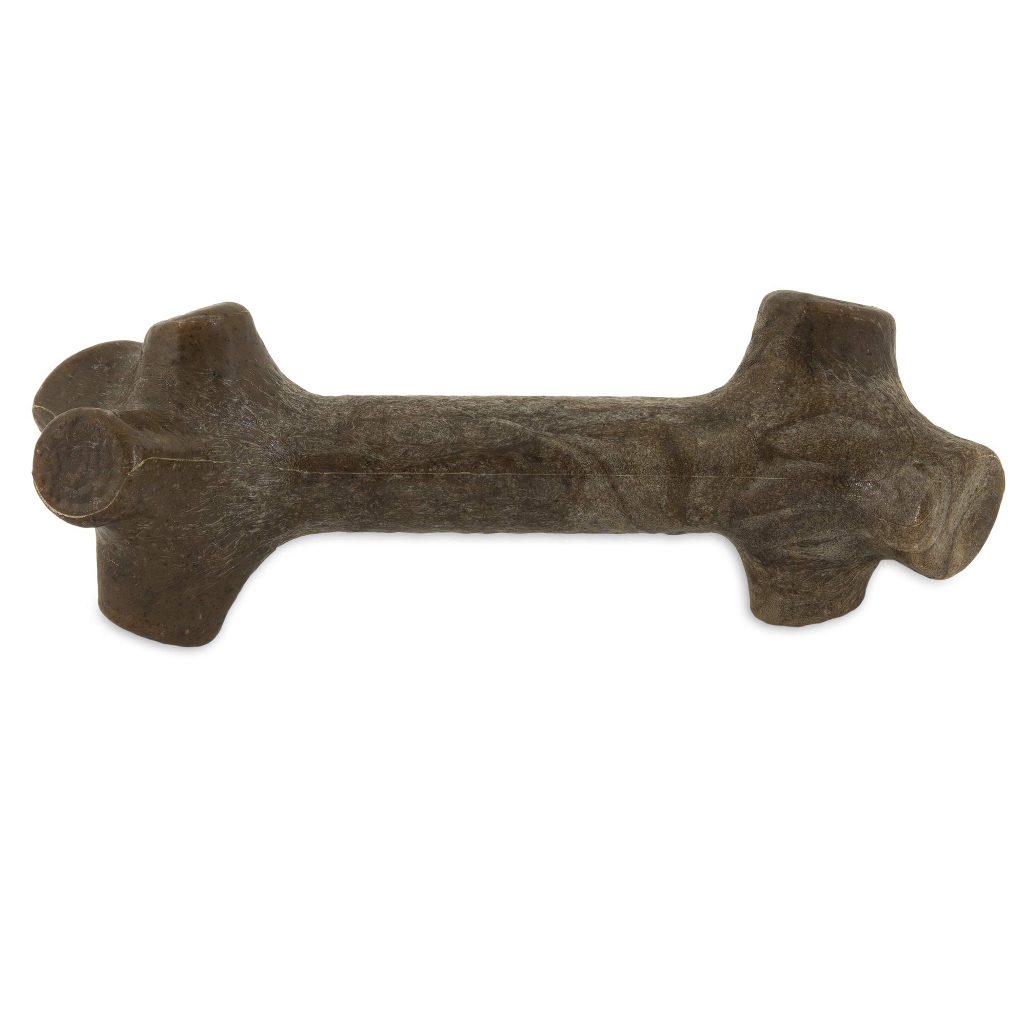 Pet Qwerks Nylon Stick BarkBone - Durable Dog Toys for Aggressive Chewers - Peanut Butter Flavor - 9"