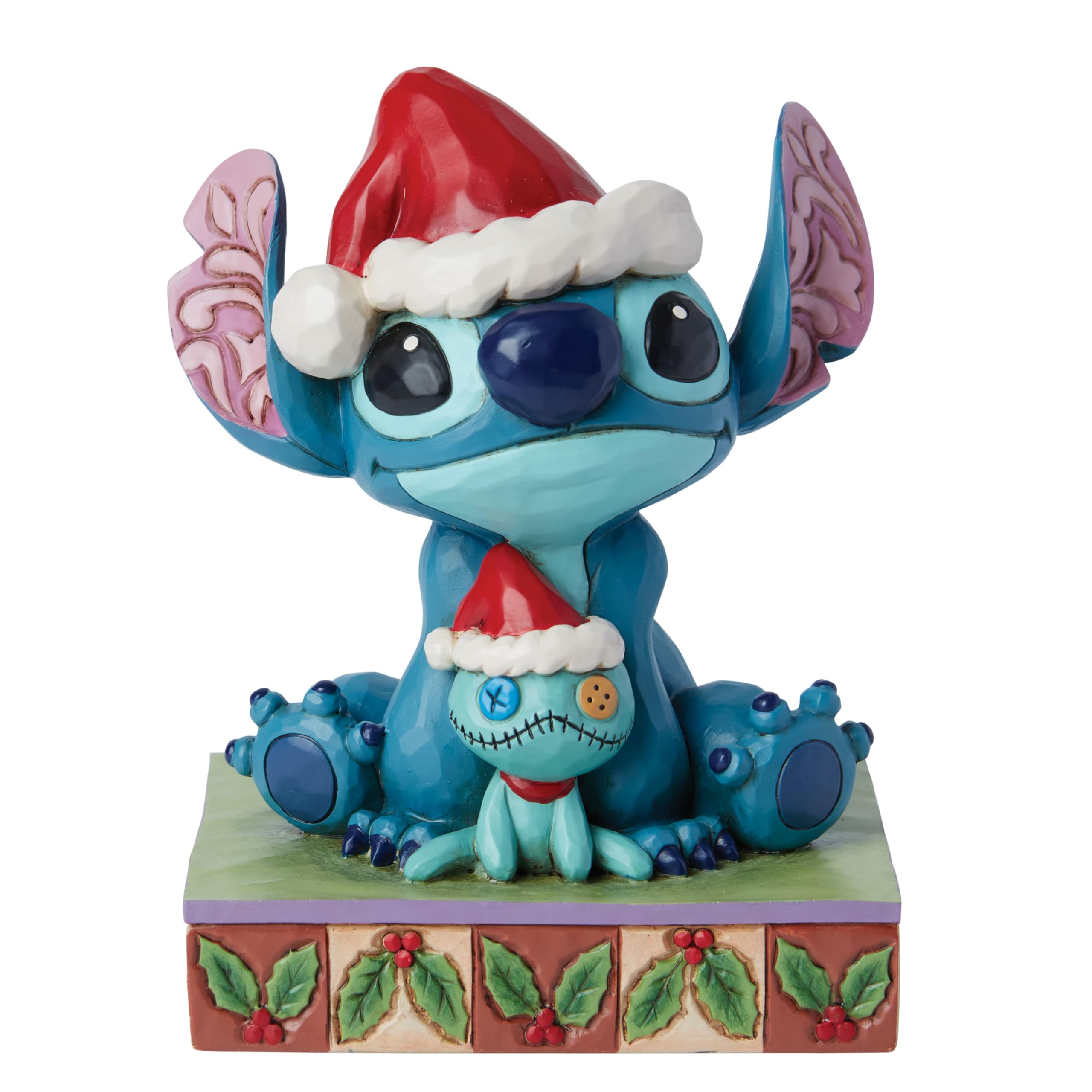 Disney Traditions Santa Stitch And Scrump Figurine