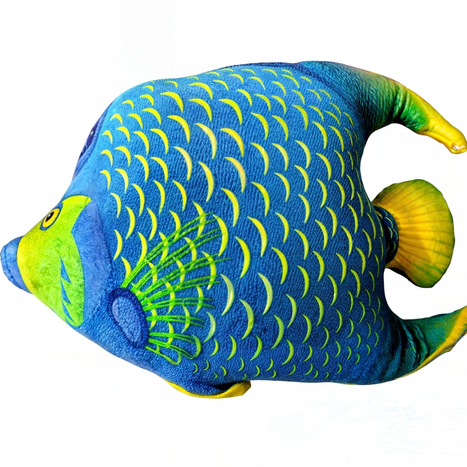 THE MODERN TREND TMT-Blue-Pink Dolphin Soft Toys for Kids Girls Boy Children Fish Shark Teddy Bear Birthday Gift Home Room Car Decoration Showpieces (Queen Angelfish Soft Toys)