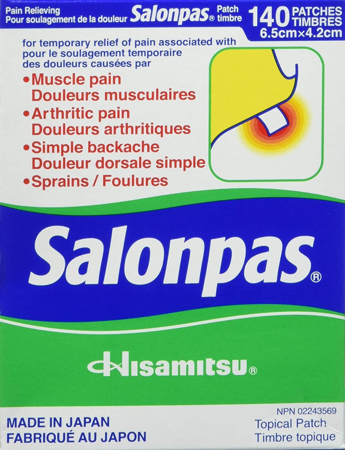 SalonpasPain Relieving Patch - 140 Patches