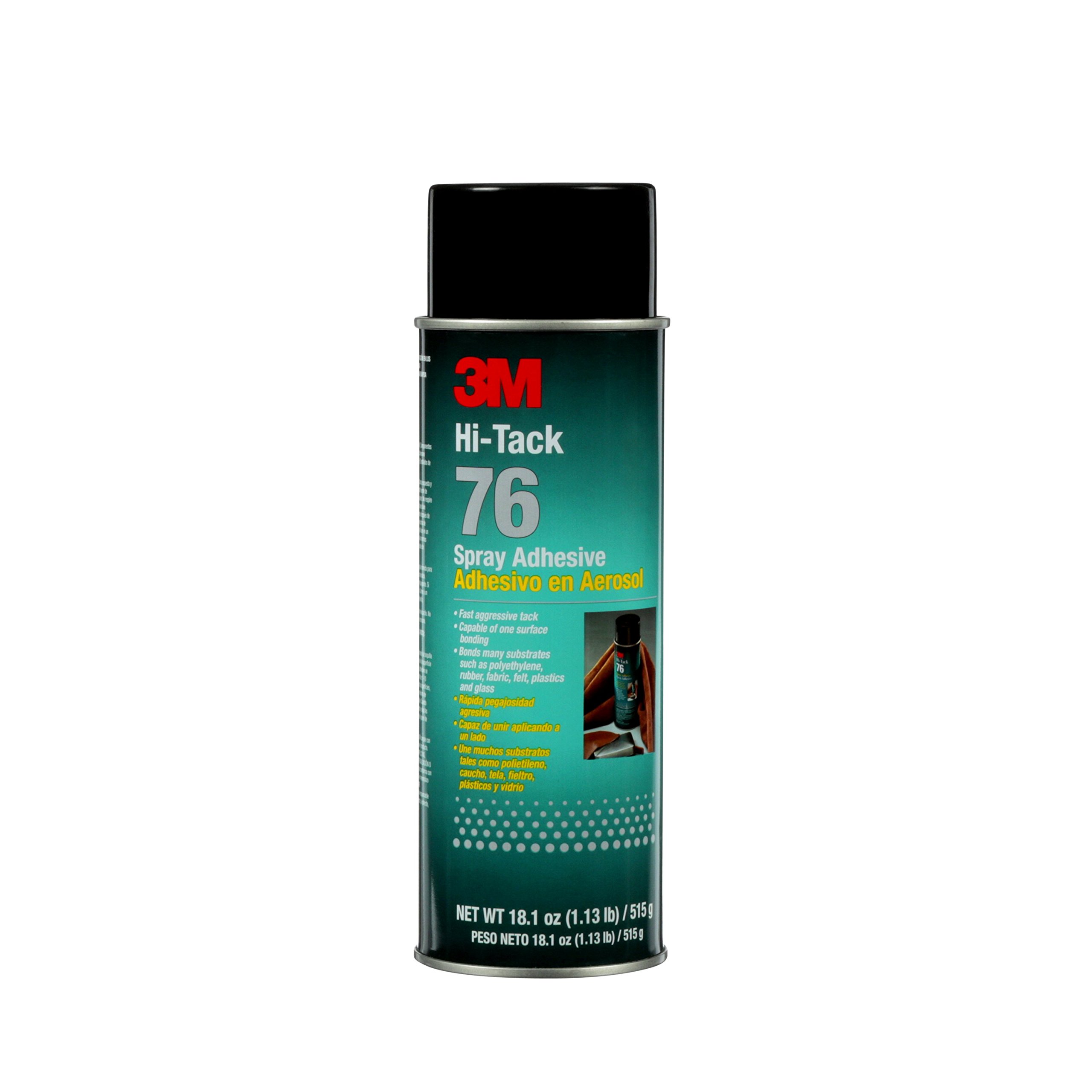 3M Hi-Tack 76 Spray Adhesive, Clear, 18.1-Ounce