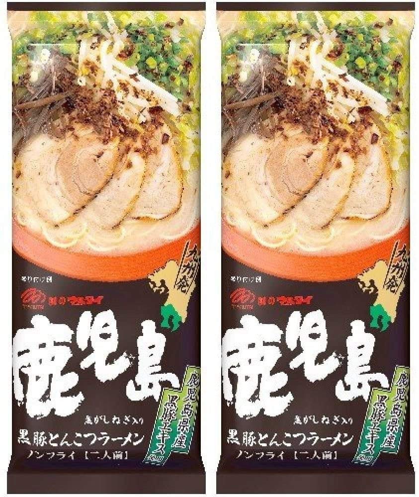 Marutai Kyusyu Speciality Kagoshima Berkshire Black Pork Tonkotsu Ramen 2 package set