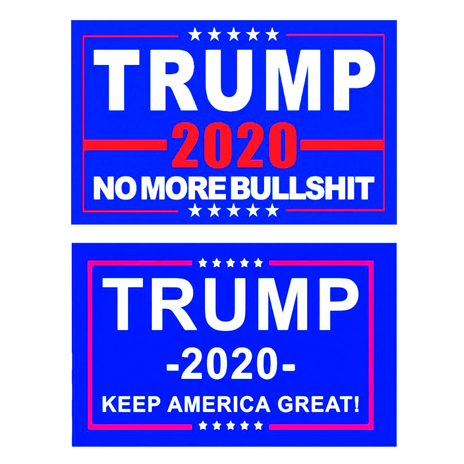 Ska Direct Donald Trump Flags 3x5ft,Keep America Great and No More Bull Flags for American President 2020 Great Banner 2pcs Outdoor and Indoor Decoration