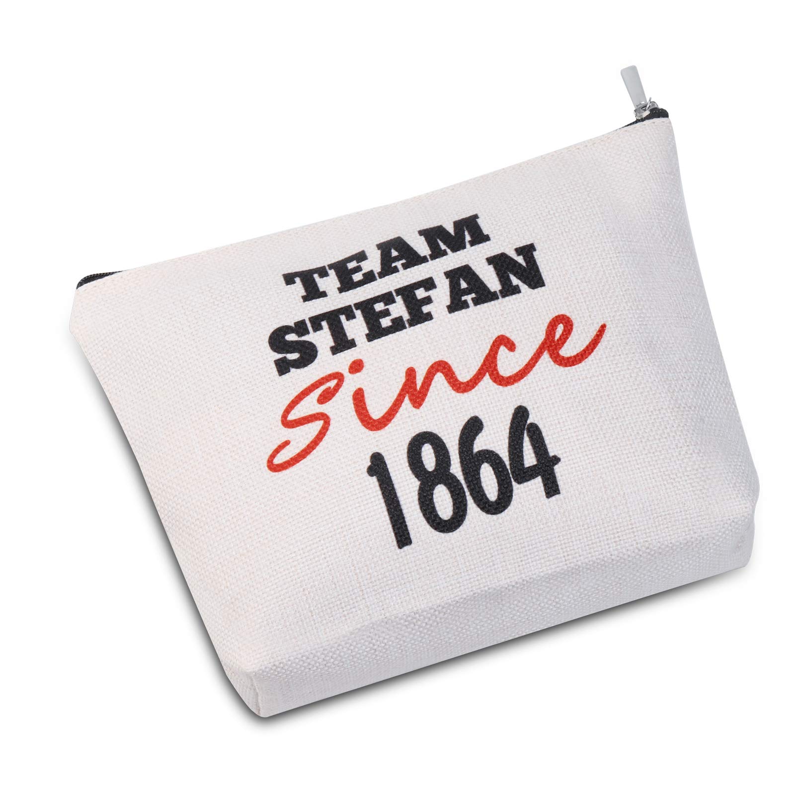 Team Damon/ Stefan/ Salvatore Since 1864 Cosmetic Bag Vampire Fandom MAKE-UP Bag Gift For Her (Team Stefan)