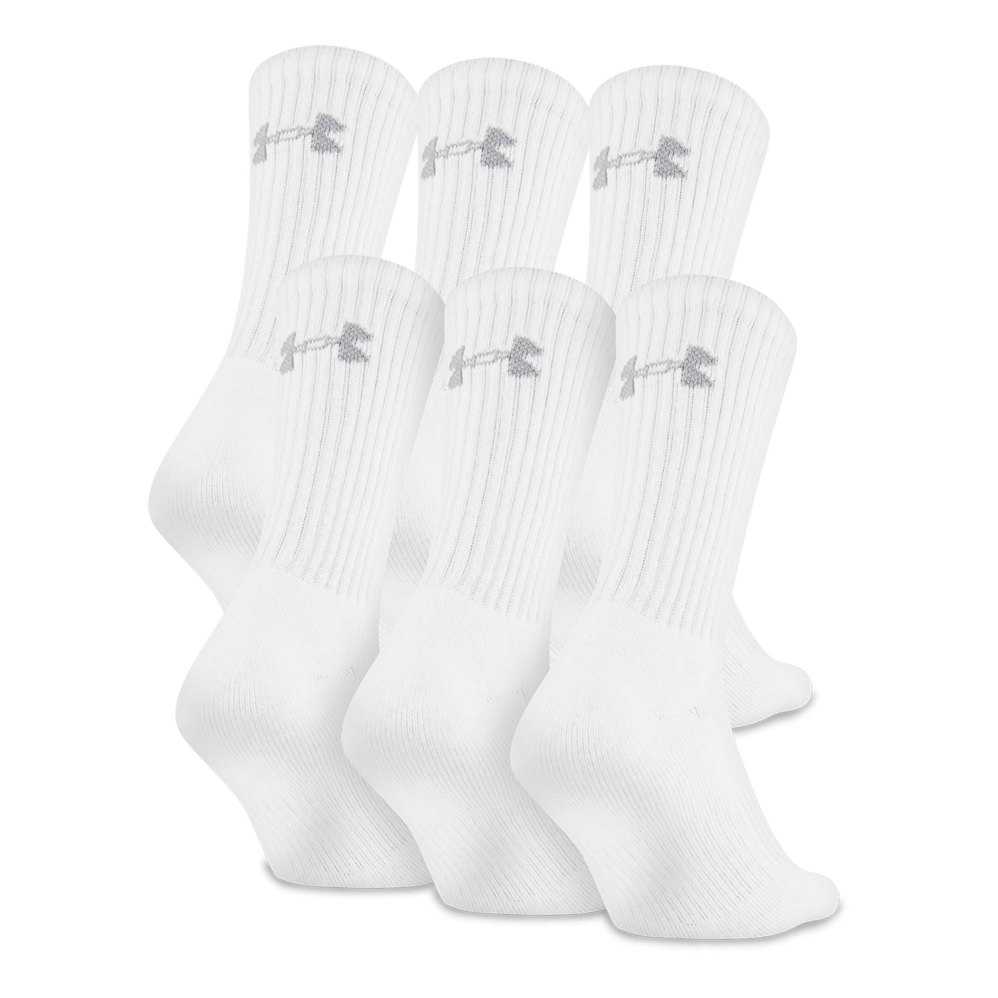 Under Armour Adult Cotton Crew Socks, Multipairs