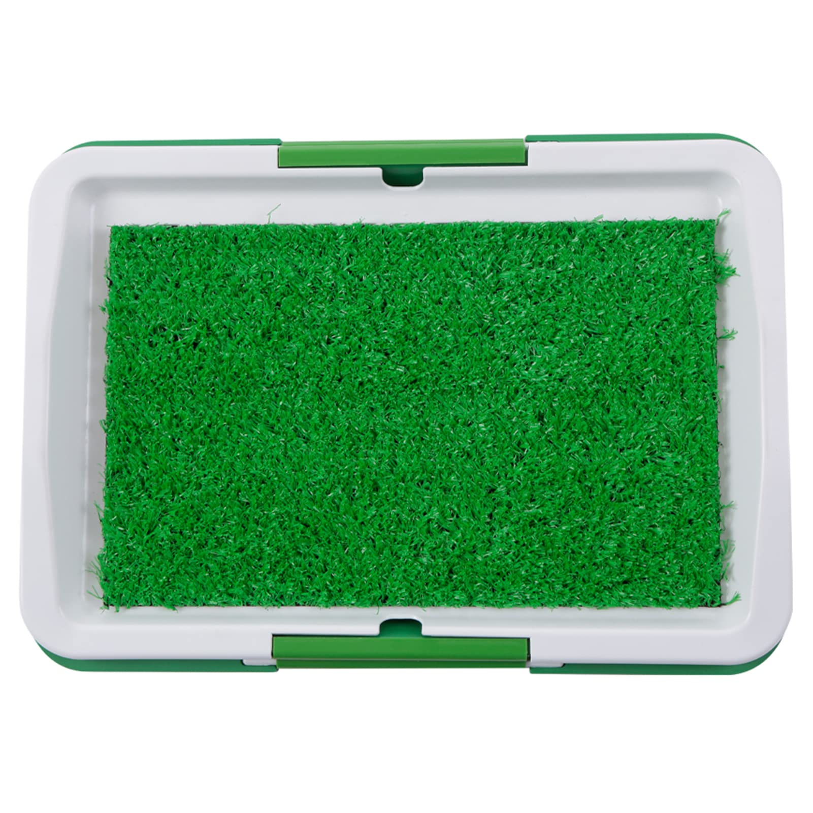 Hingers Dog Litter Box Pad Potty Training Synthetic Grass Mesh Tray 3 Layer Pet Toilet for Dogs Indoor Outdoor Use