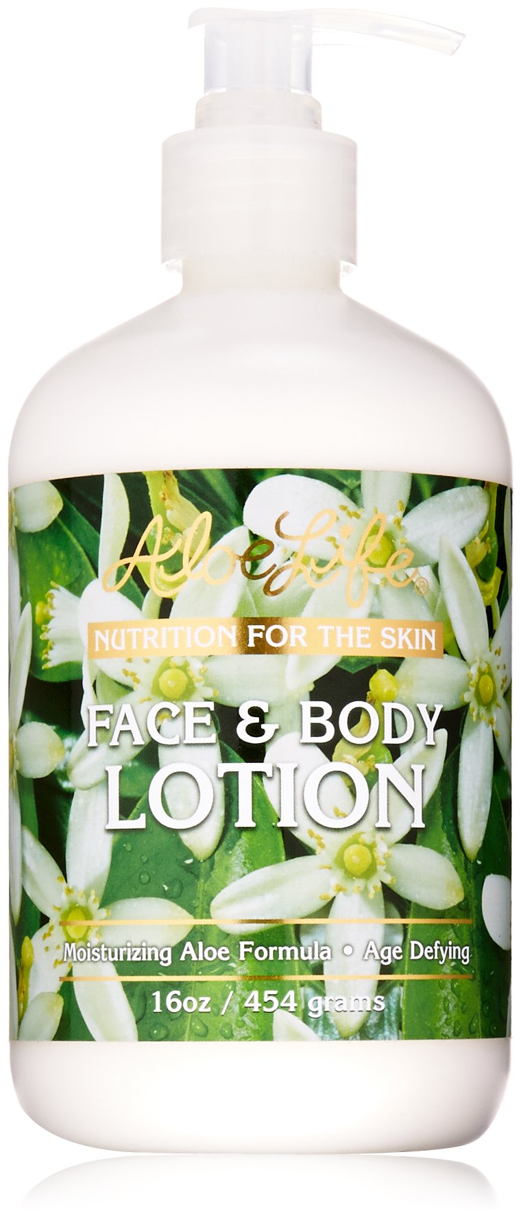 Aloe Life - Face and Body Lotion, Lubricates, Protects and Moistens the Skin, Formulated for All Skin Types, Great for Sensitive and Damaged Skin (16 oz)