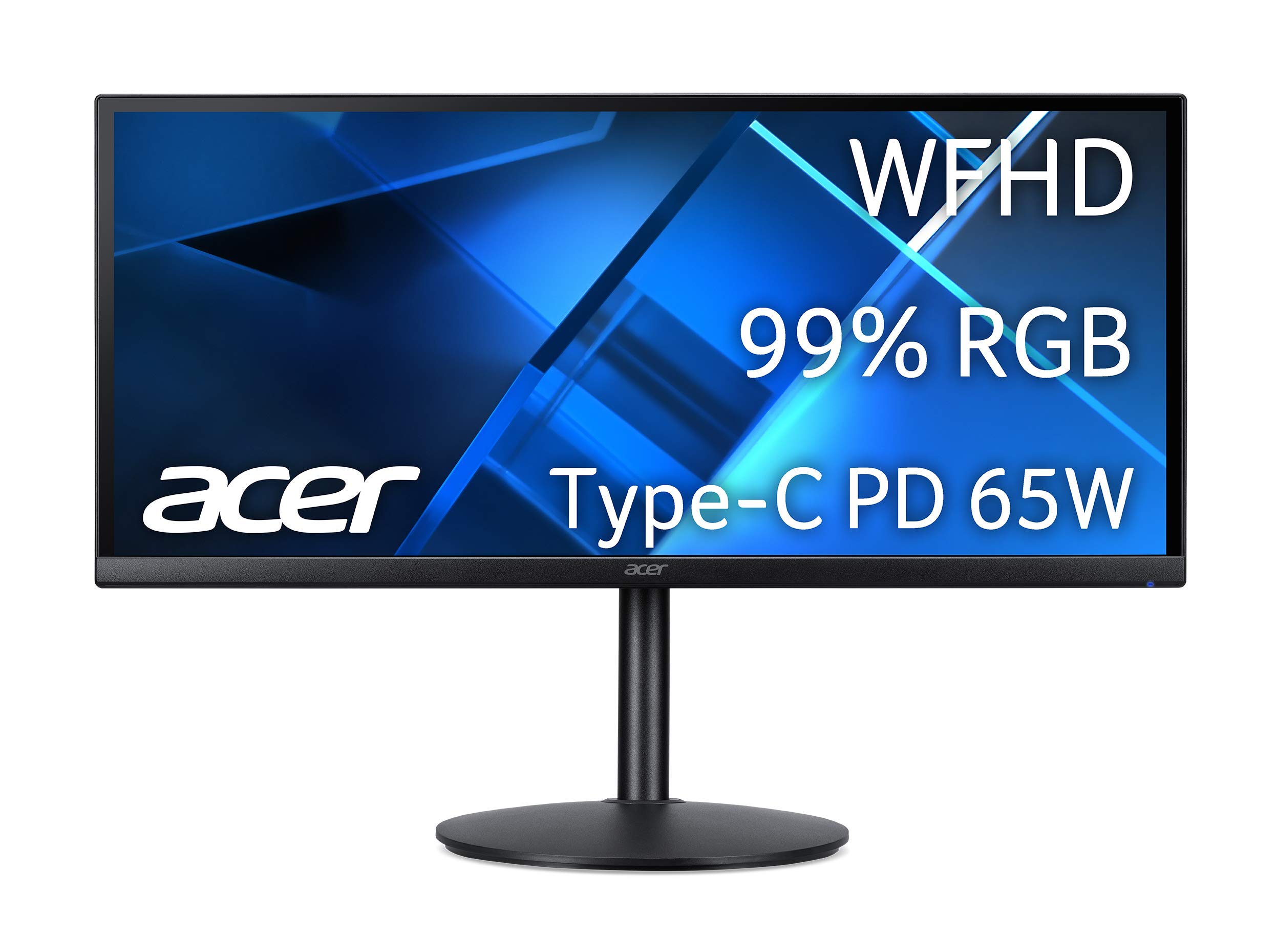 AcerCB292CU bmiipruzx 29" UltraWide FHD (2560 x 1080) IPS Zero Frame Monitor | AMD FreeSync Technology | 99% sRGB | 1ms VRB | ErgoStand | 1 x Display Port, 2 x HDMI 2.0, 1 x USB Type-C & USB Ports