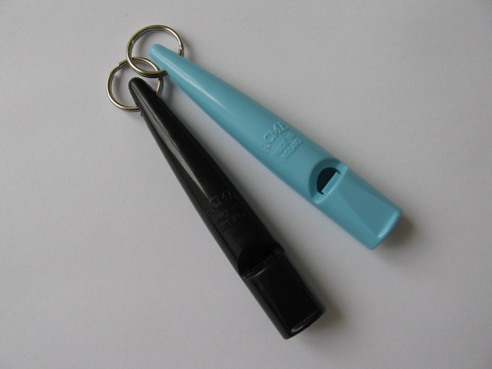 ACMENEW 210.5 Dog Whistles - Pair Black & Baby Blue