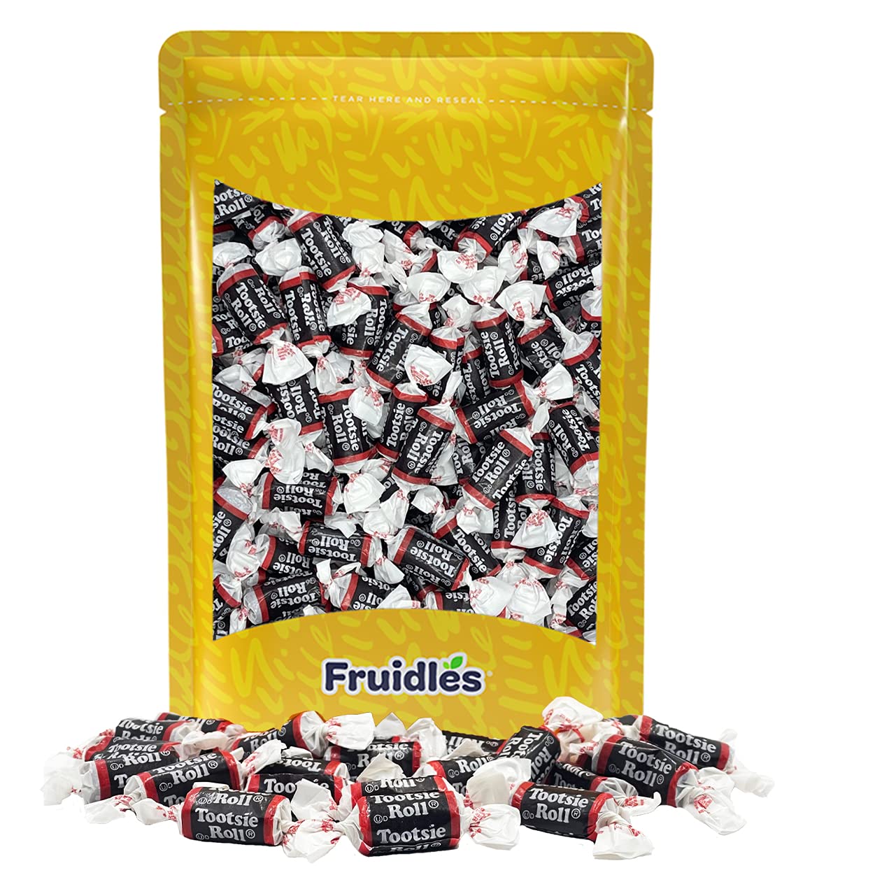 Fruidles Tootsie Roll Original Chocolatey Twist Midgees, Peanut-Free, Gluten-Free, Kosher Certified, Individually Wrapped, 70 Count (Half-Pound)