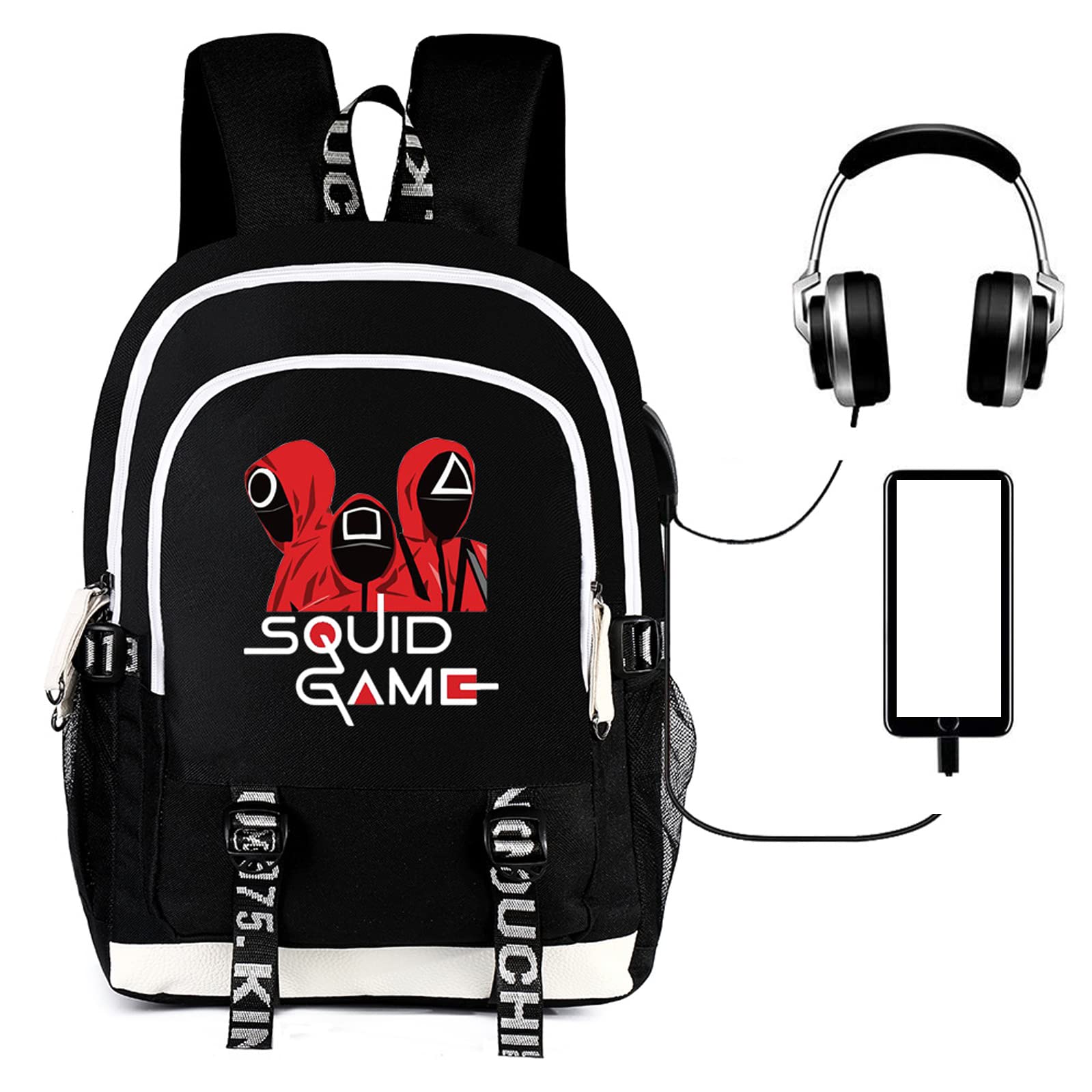 CUSALBOY TV Backpack Student Men and Women USB Charging School Bag Computer Bag Backpack