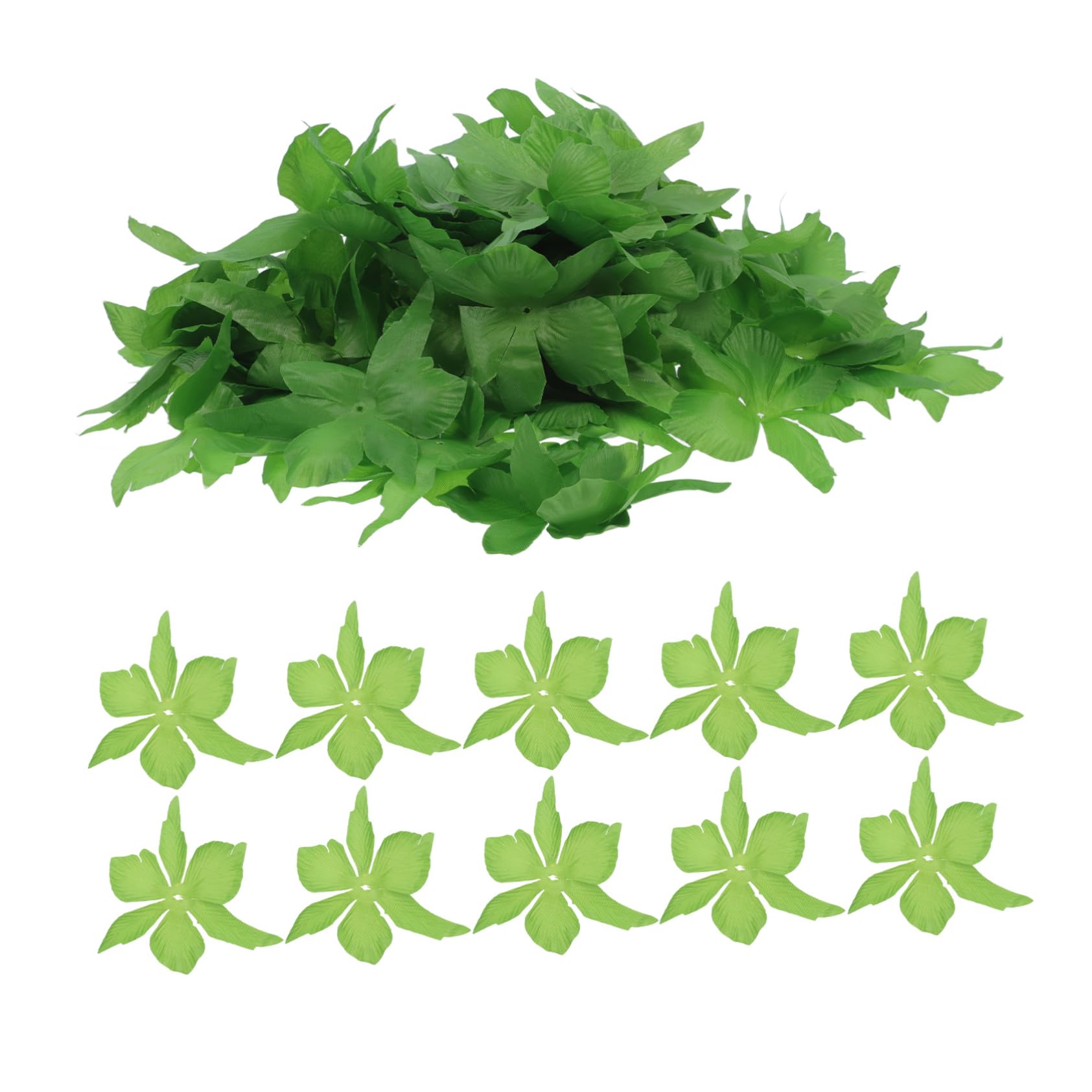 CabilockCabilock 100pcs Simulated Plant Leaves Faux Green Sepals Artificial Peony Flowers Rose Sepals Fabric Petals Event Rose Petals Floral Crafting Materials Artificial Sepals Silk Cloth