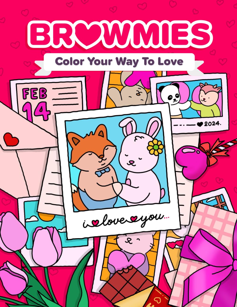 Browmies Color Your Way To Love with: Simple and Super Cute Designs for Both Adults and Kids – Dive into Romantic Moments, Lovable Stuff, and More! Paperback – 29 Jan. 2024