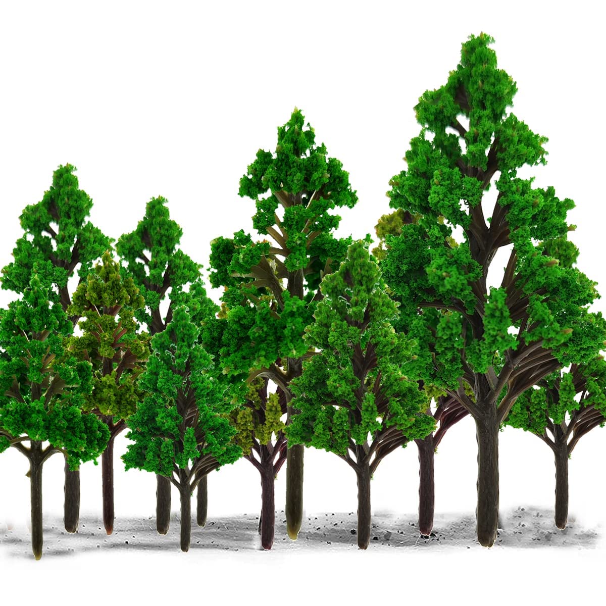 MAKINGTEC 15 PCS Model Trees, Model Trees Miniature Landscape, Diorama Model Tree, Miniature Landscape Trees for DIY Train Railways Scenery Landscape (4.5-8CM)