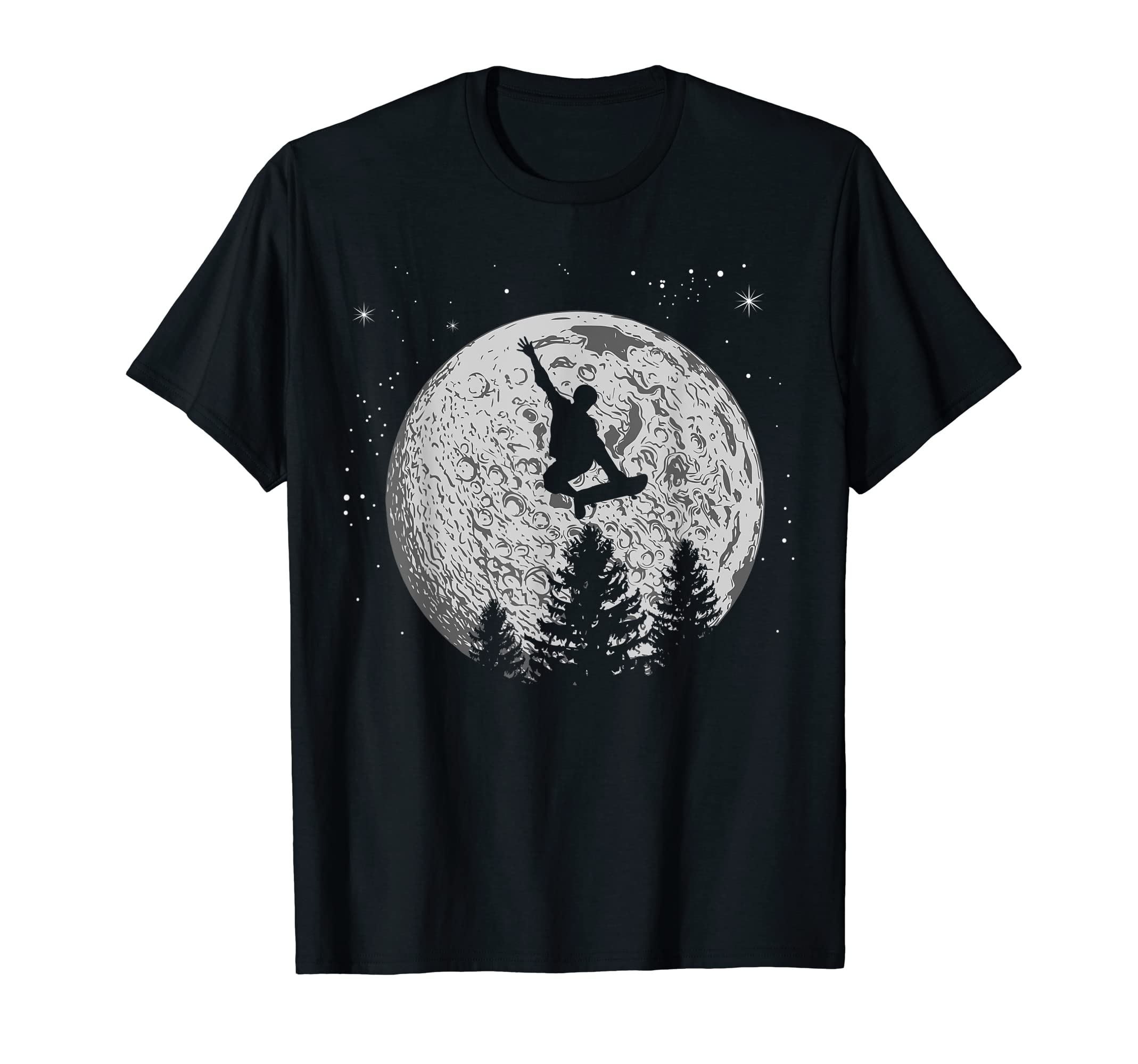 Cool Skateboard & Skater Gift IdeasSkater Skateboarder Skateboard Moon Skateboarding Gift T-Shirt