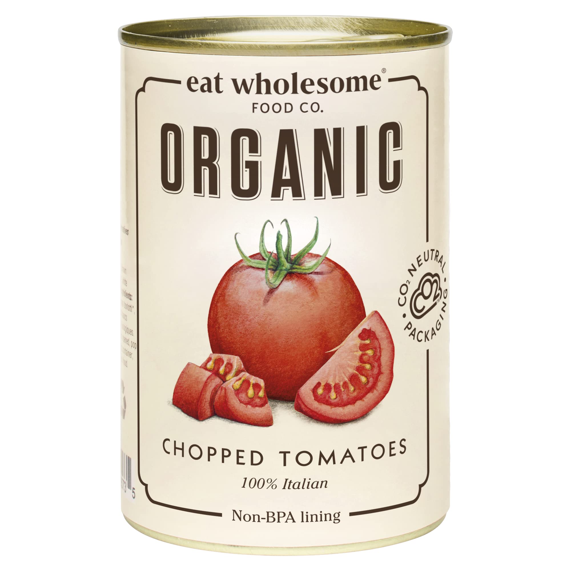 Eat Wholesome Organic Chopped Tomatoes 400g (Pack of 12)