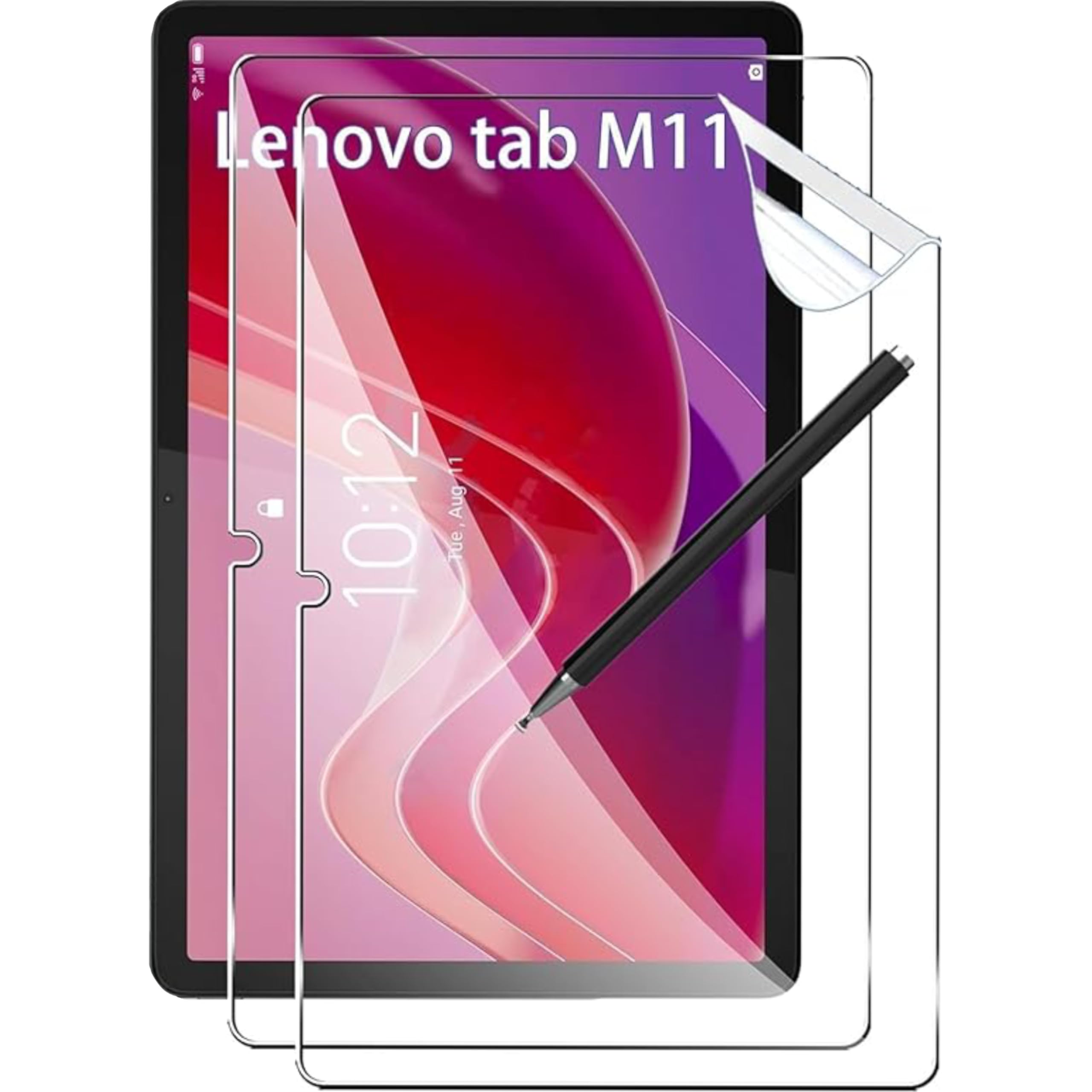 NESLIN2Pack Screen Protector Paperfeel Compatible with Lenovo Tab M11 11" 2024 TB330FU, Anti-Glare Matte Film Shatterproof Scratch-Resistant Clear Screen Protector for Lenovo Tab M11 11" 2024 TB330FU