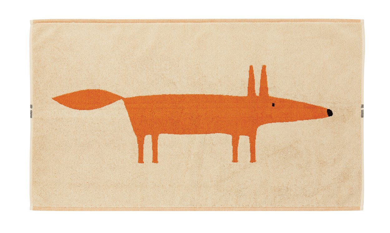 Scion MR FOX TANGERINE, BATH MAT, Cotton, 50 x 90 x 0.2 cm