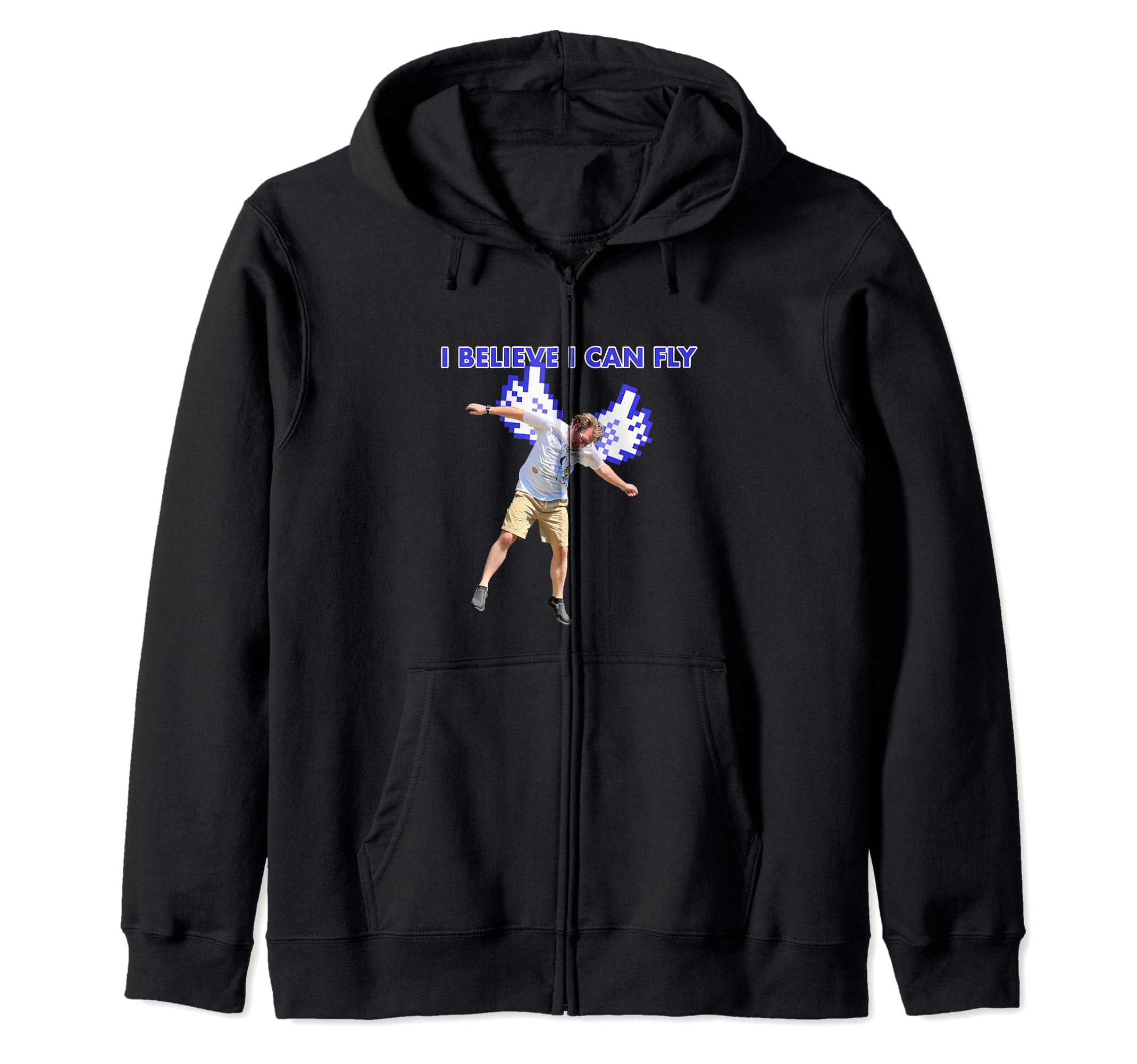 I Believe I Can Fly Zip Hoodie