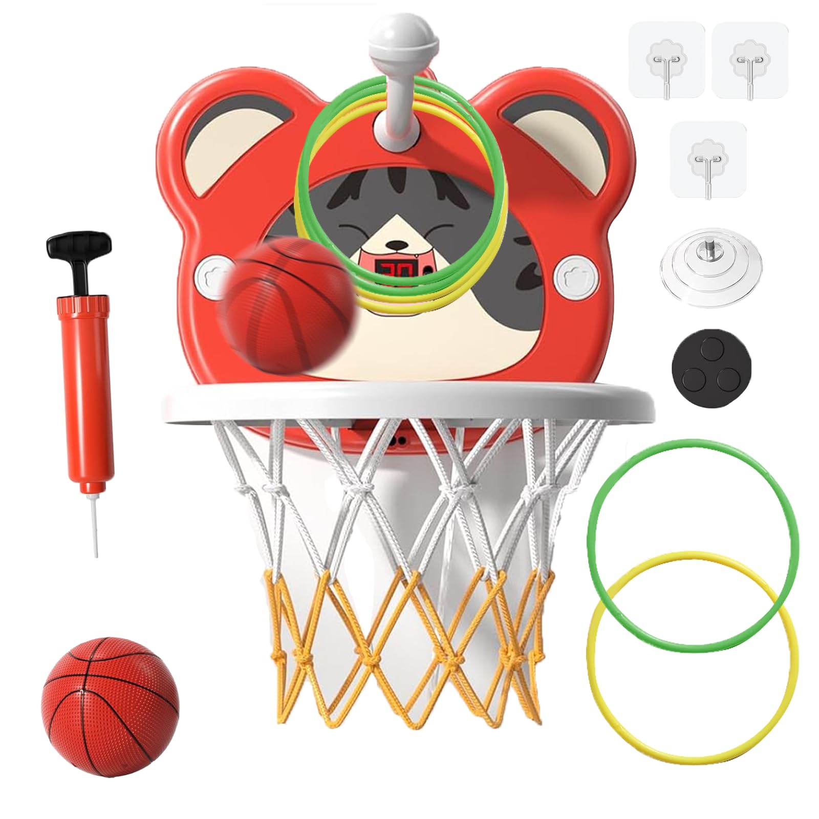 Toddlers Mini Basketball Hoop Indoor Toys Portable Folding Basketball Hoop with Scorerboard and Function of Ferrule, Kids Basketball Hoop Sport Toys for Gift for Boys Girls Age 3-12