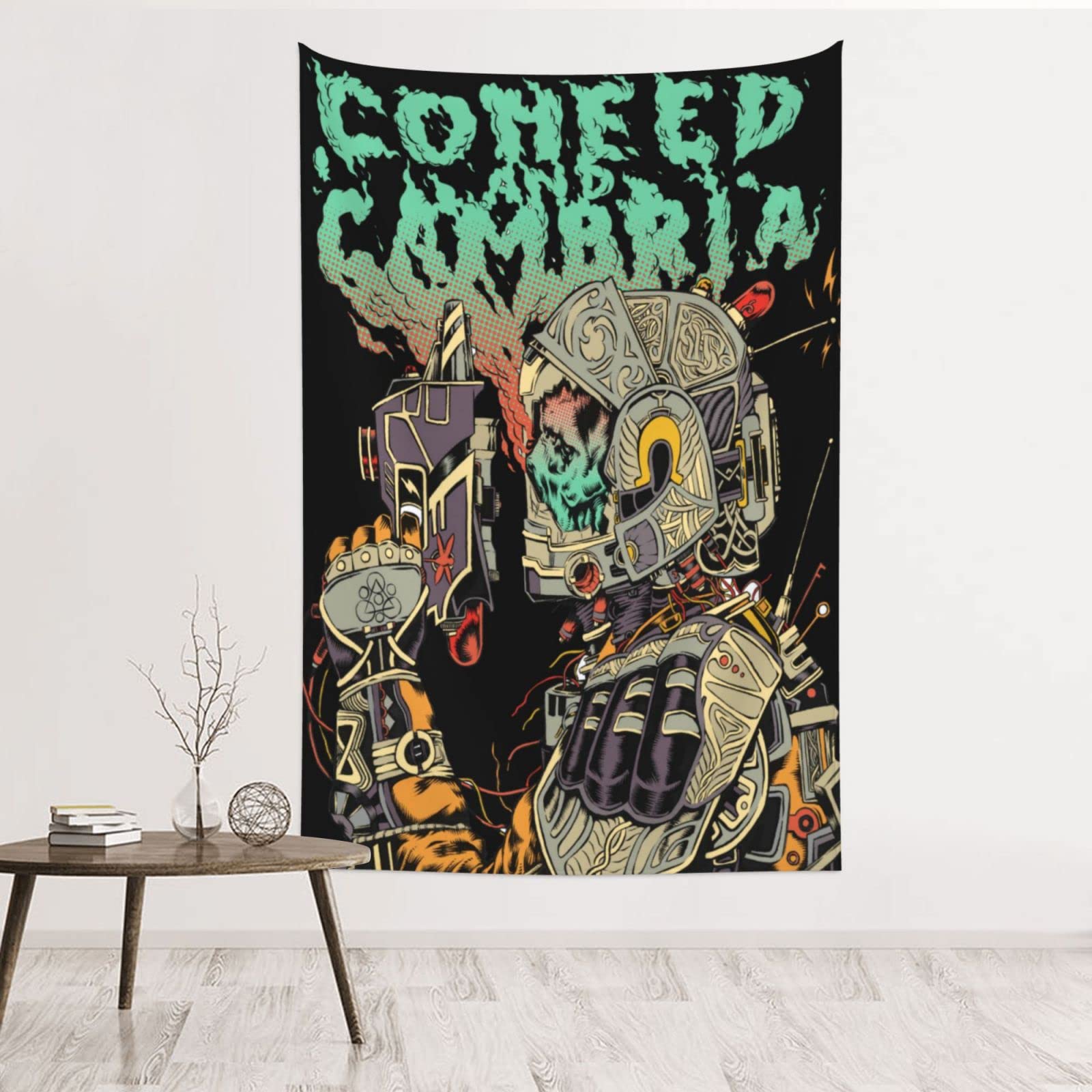 LanecherbertLanecherbert Coheed Rock and Cambria Tapestry Wall Hanging Tapestry 3D Printed Art Tapestry Home Decor 60x40Inches