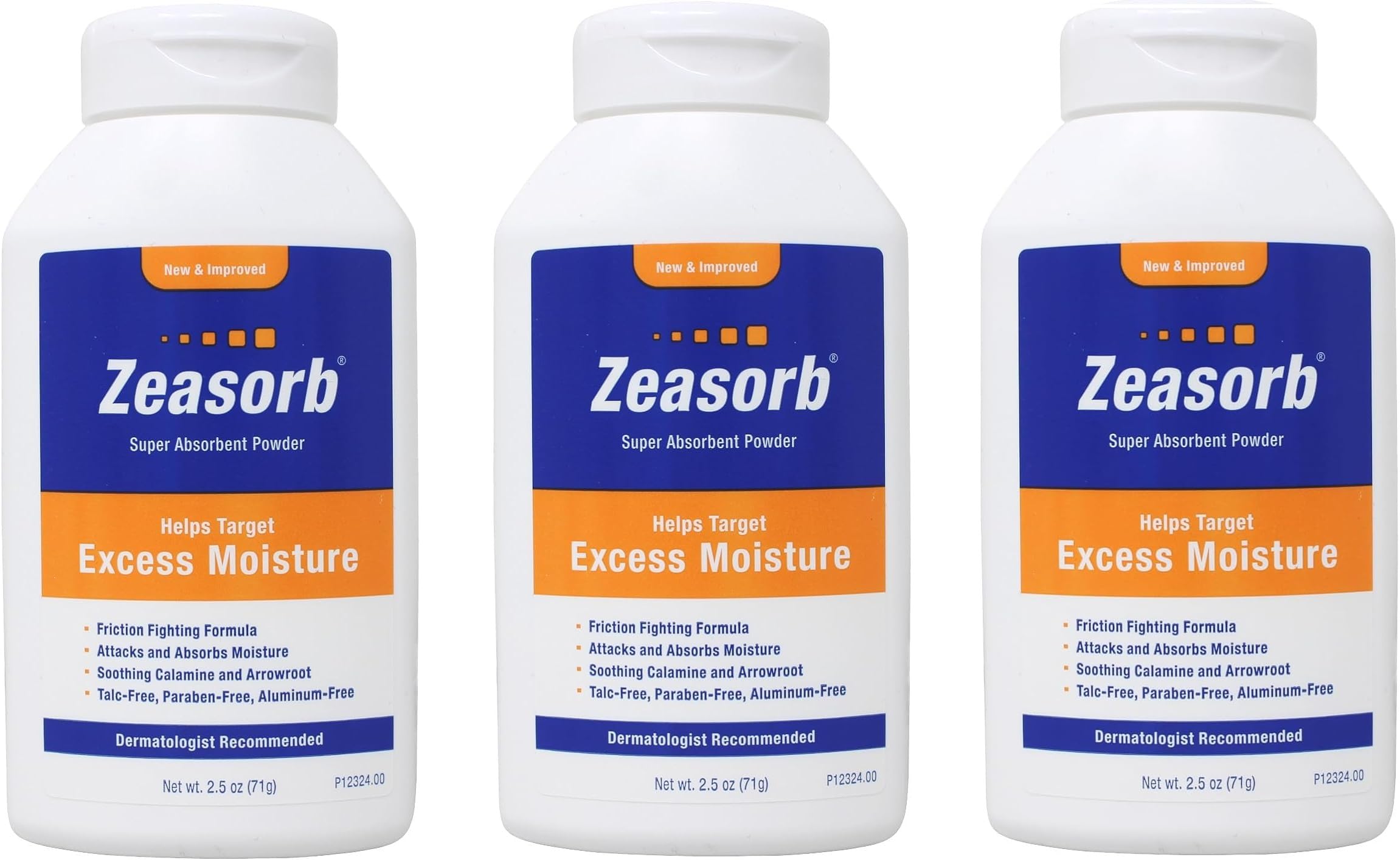 Zeasorb Prevention Super Absorbent Powder 2.5oz (Pack of 3)