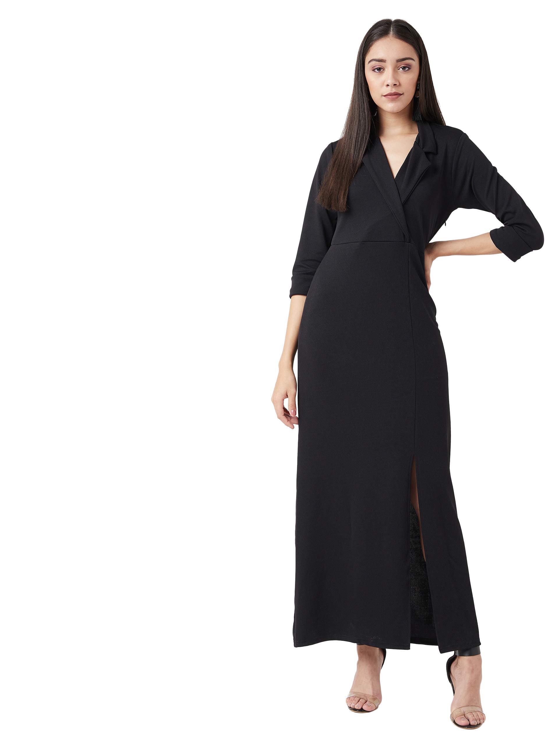 MISS OLIVEWomen's Crepe A-line Maxi Dress