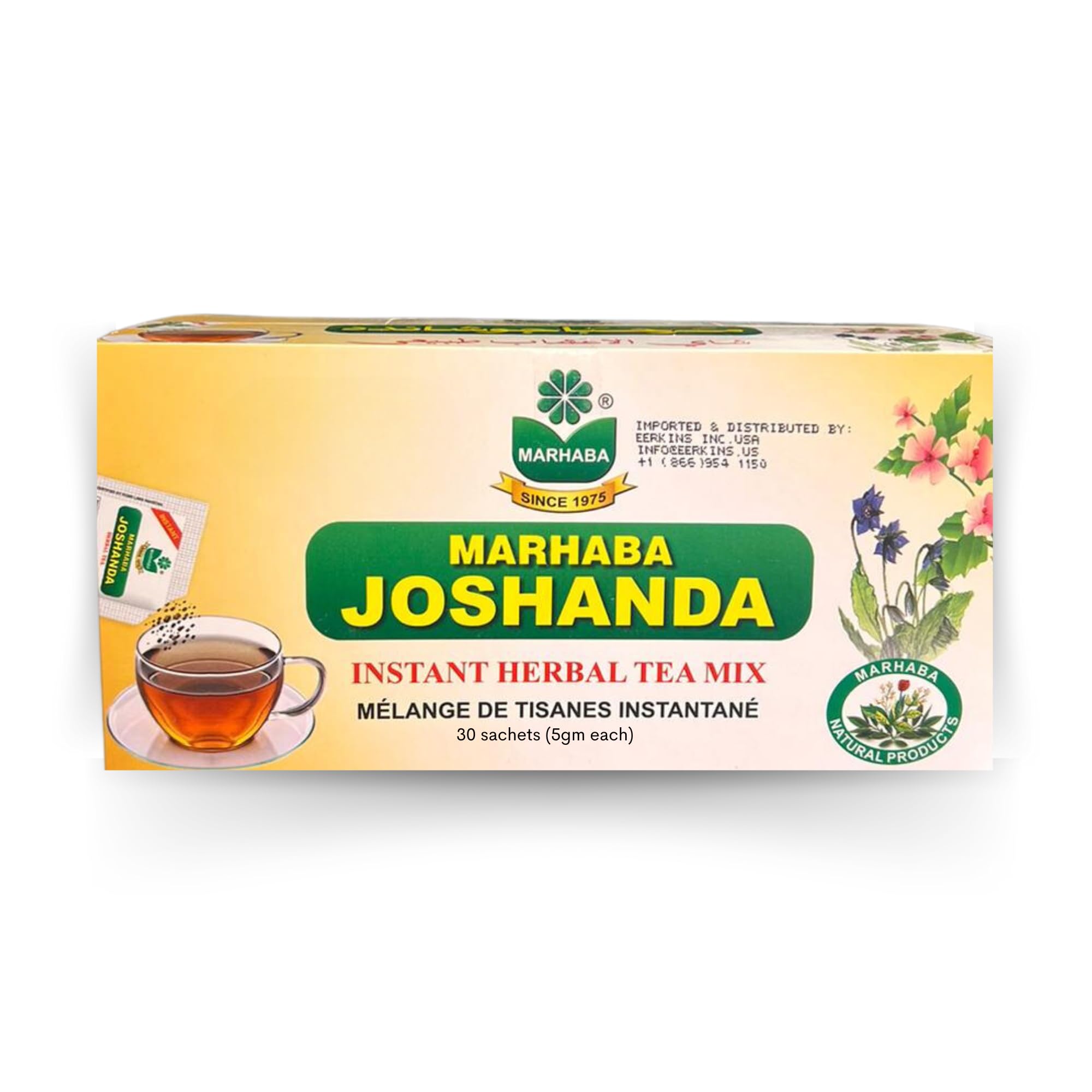 MarhabaJoshanda Instant Herbal Tea 30-Pieces Box