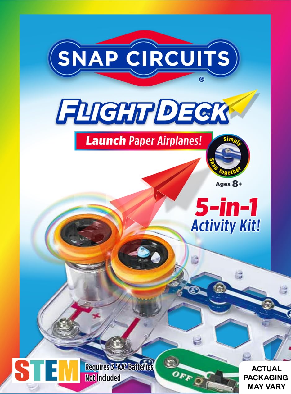 Snap CircuitsFlight Deck Science/STEM Toy kit | Ages 8+ | Construction Gift for Boys and Girls