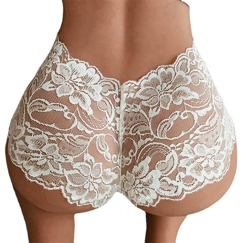 Fairydreamy Pack of 2 Womens Sexy Lingerie Briefs Lace Underwear Panty, Regular to Plus Size