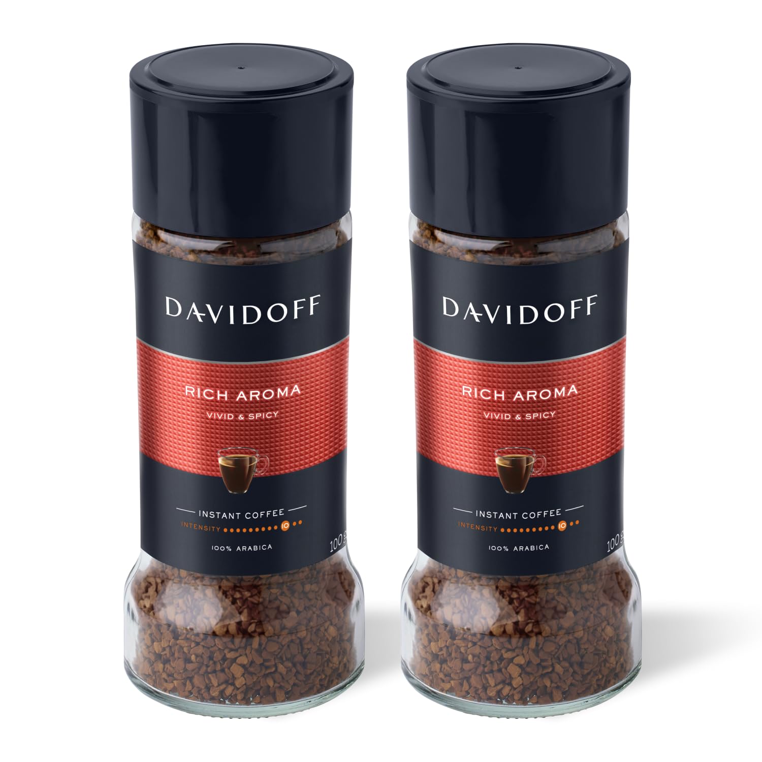 DAVIDOFFRich Aroma Instant Coffee - 10/12 Intensity, Granule, Jar - 0.1 Kg