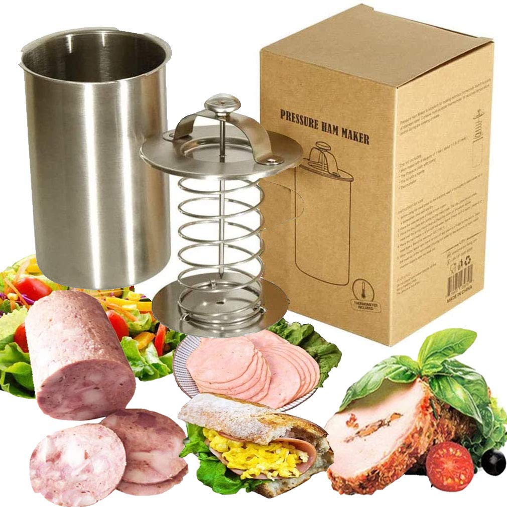 Stainless Steel Ham Sandwich Meat Press Maker for Making Healthy Homemade Deli Meat Come - Kitchen Bacon Meat Pressure Cookers Boiler Pot Pan Stove