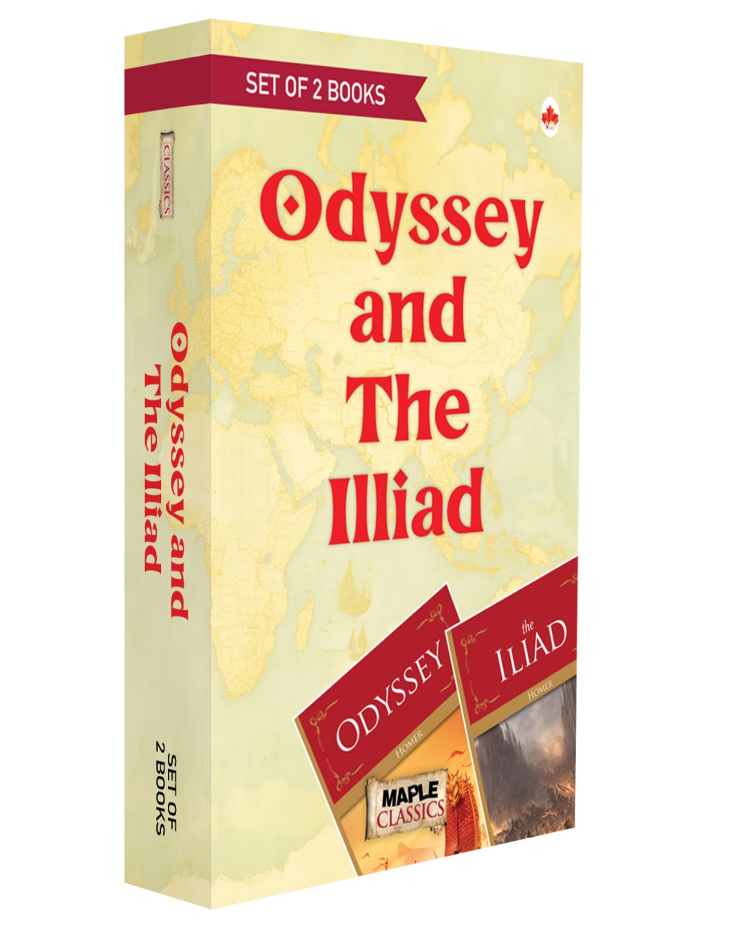 Homer (Set of 2 Books) - Odyssey and The Illiad [Paperback] Homer Paperback – 1 September 2019