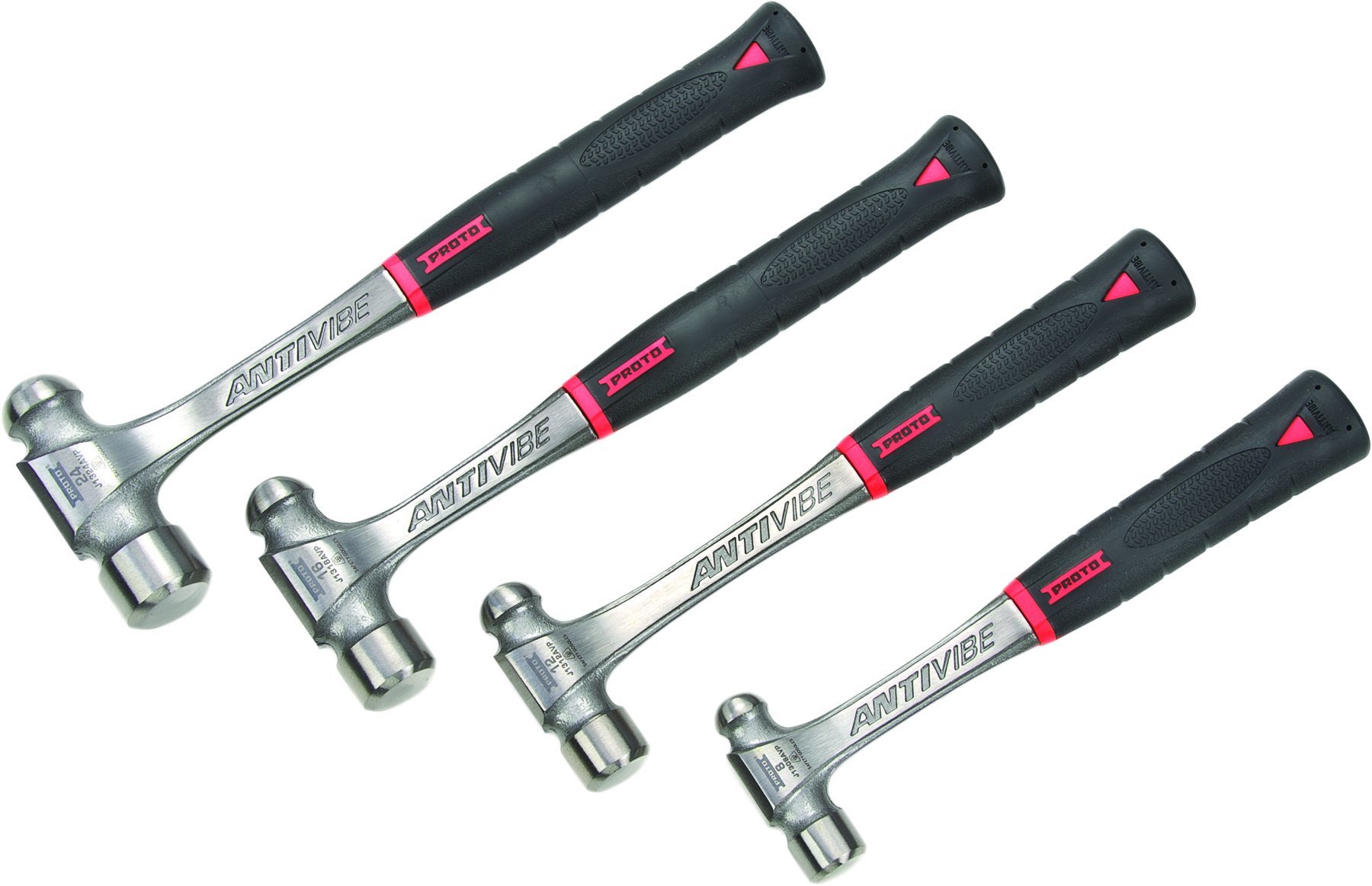 4 Piece Anti-Vibe Ball Pein Hammer Set