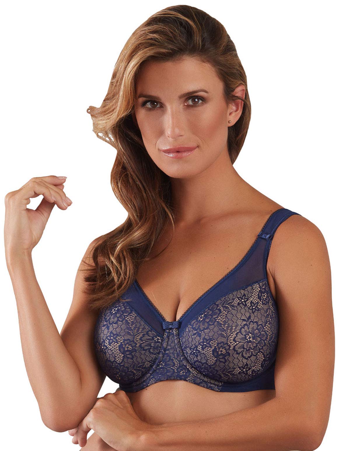 Berlei B521-DBU Women's Beauty Minimiser Blue Underwired Minimizer Bra