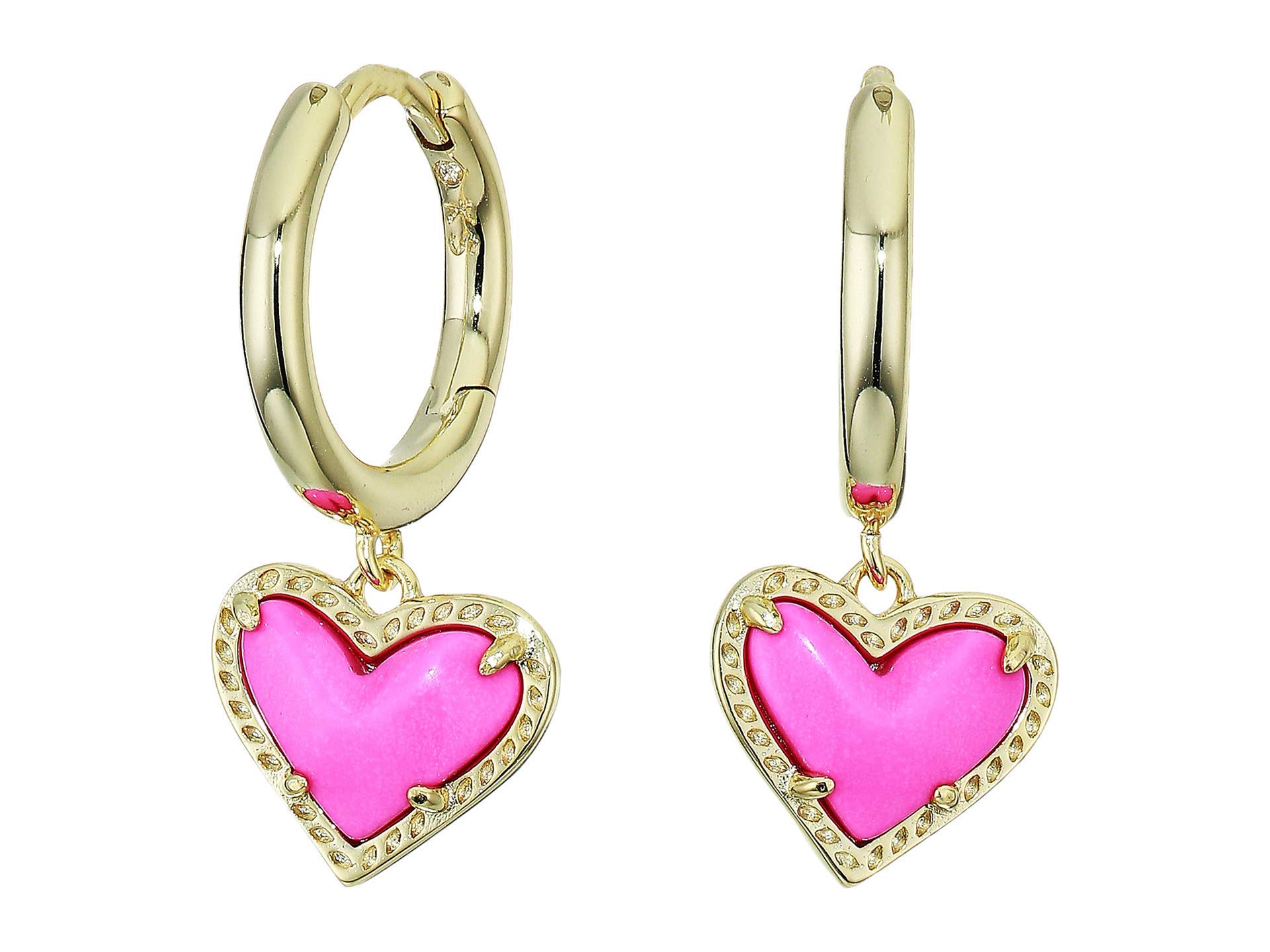 Ari Heart Huggie Earrings