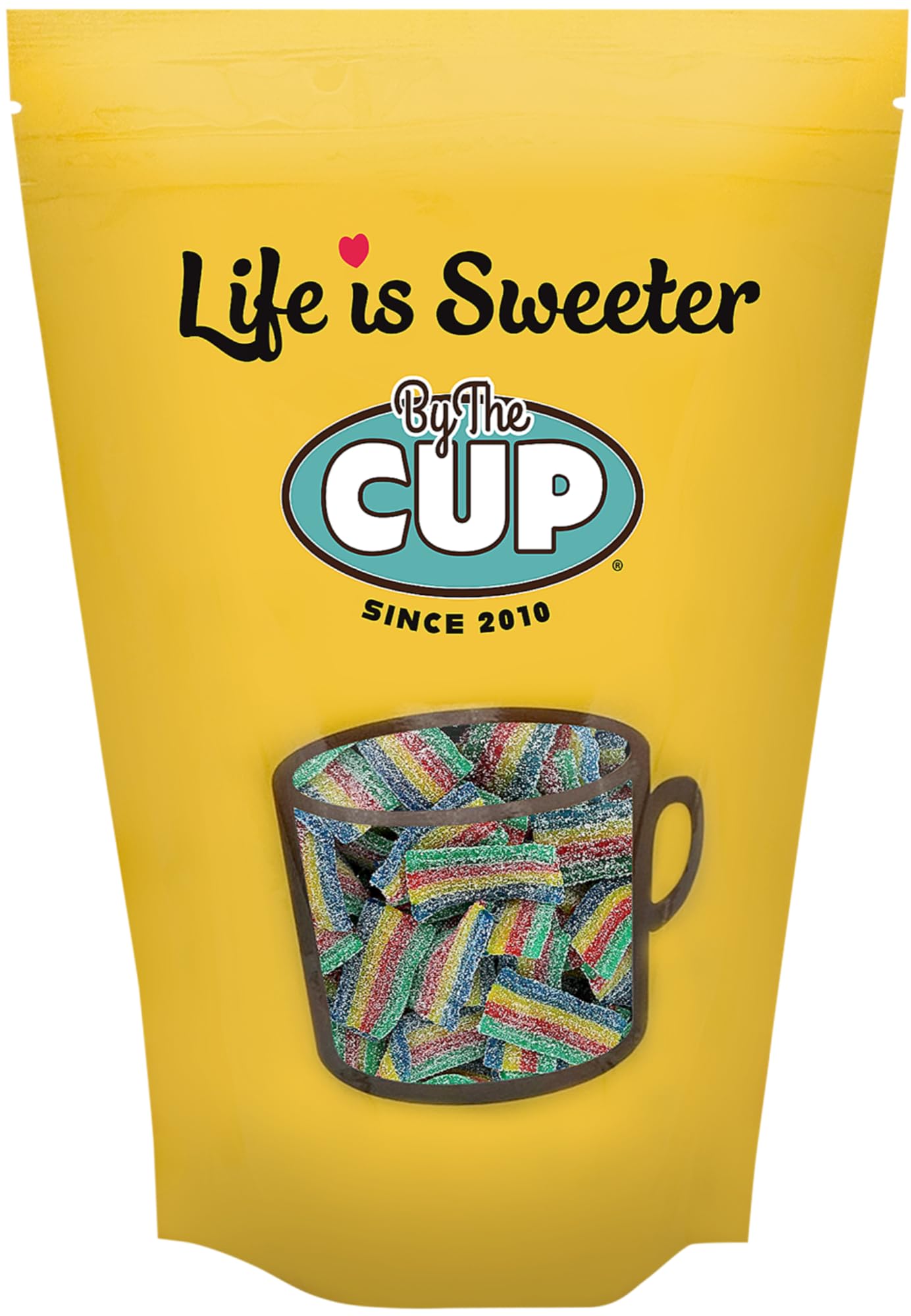 By The Cup Sour Power Snax Quattro Mini Sour Belts, 0.75 Pound Bag