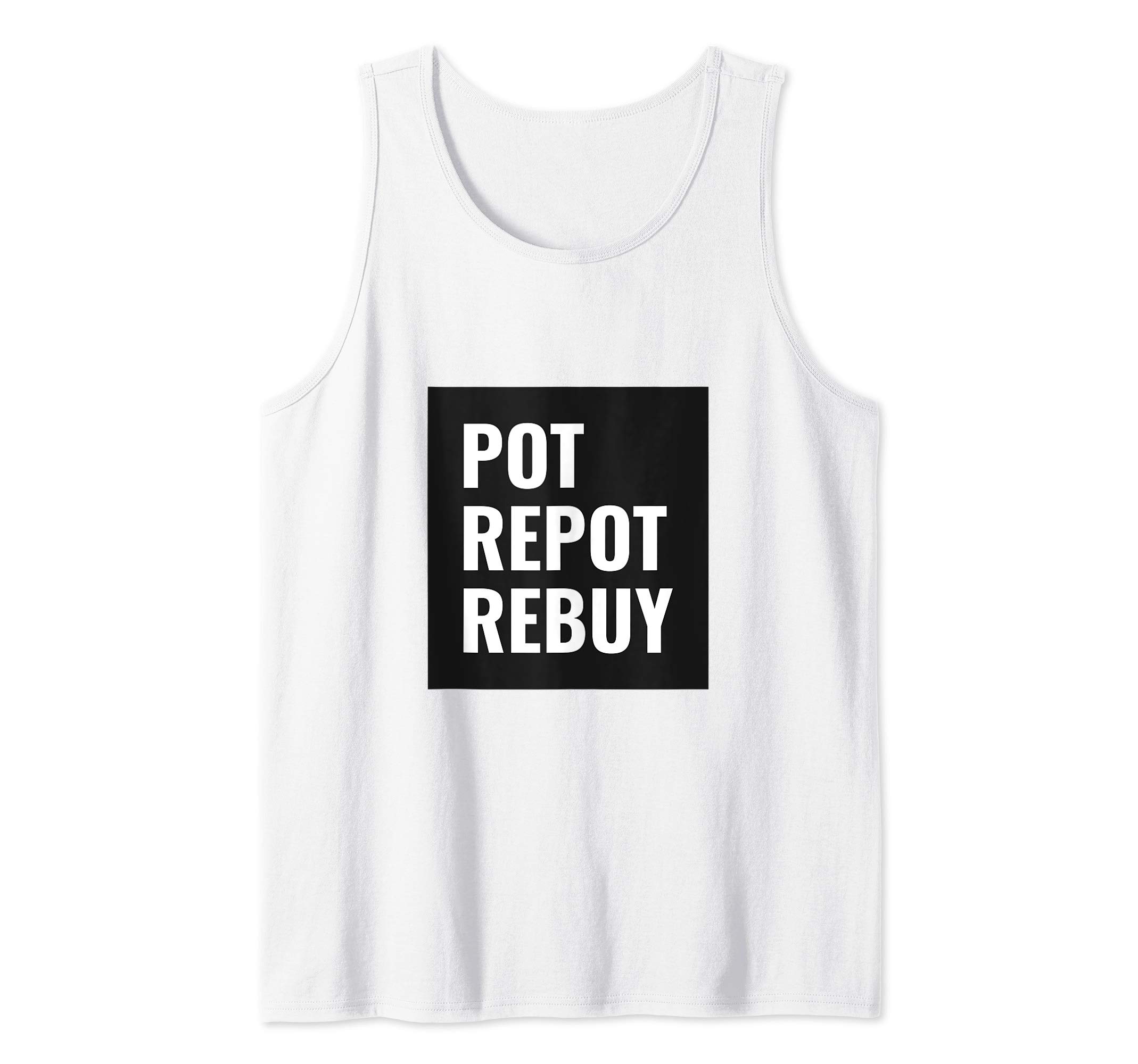 Pot Repot Rebuy Funny PLO Pot Limit Omaha Poker Tank Top