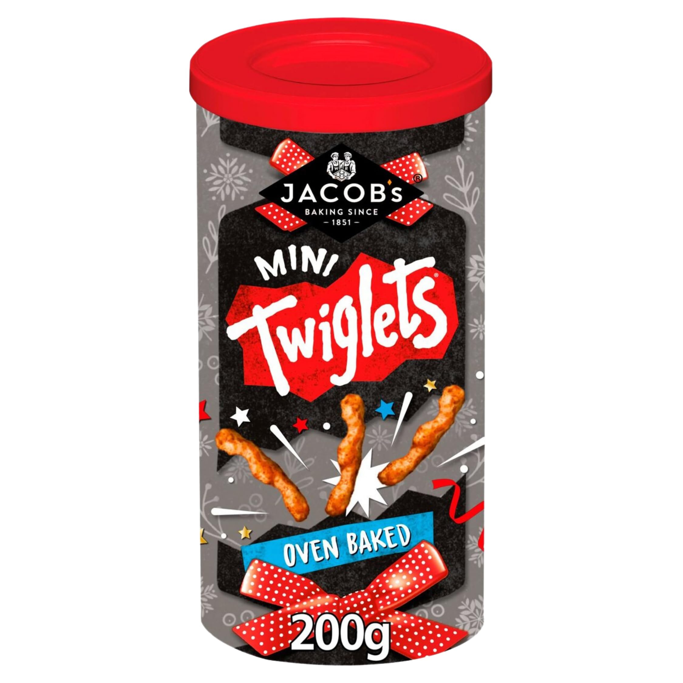 Jacob's Mini Twiglets 200g – Crunchy Marmite Biscuits Snack, Ideal for Christmas Nibbles, Oven Baked & Full of Flavor