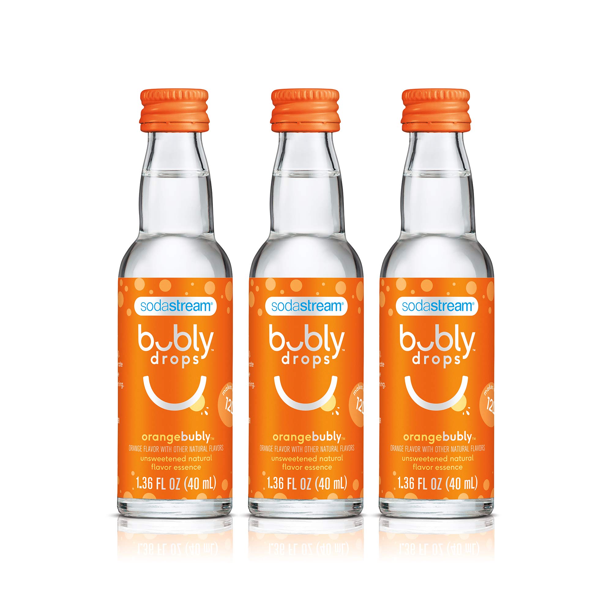 sodastream, bubly Drops , Orange, 1.36 Fl. Oz (Pack of 3)