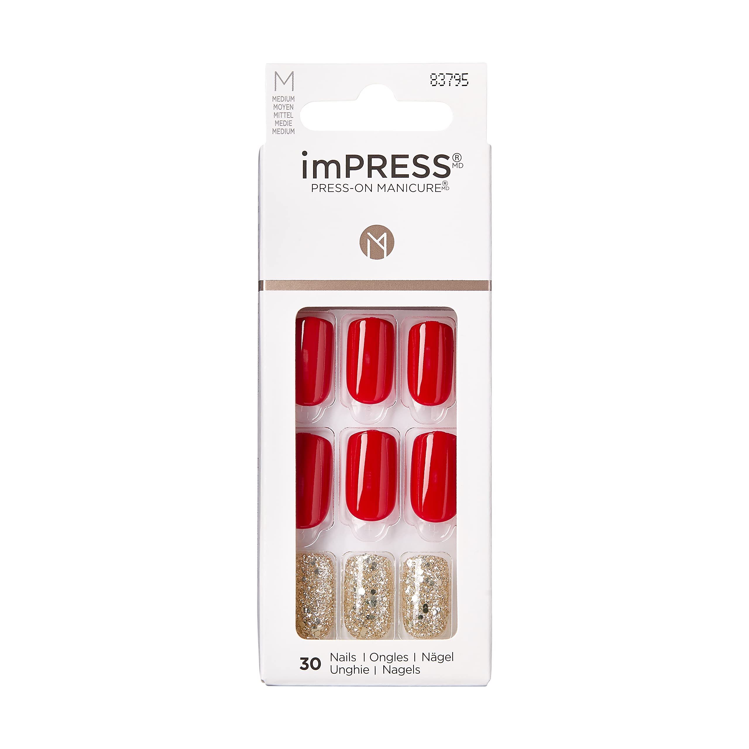 KISS imPRESS Medium Nails, Last Love, KIMM09C