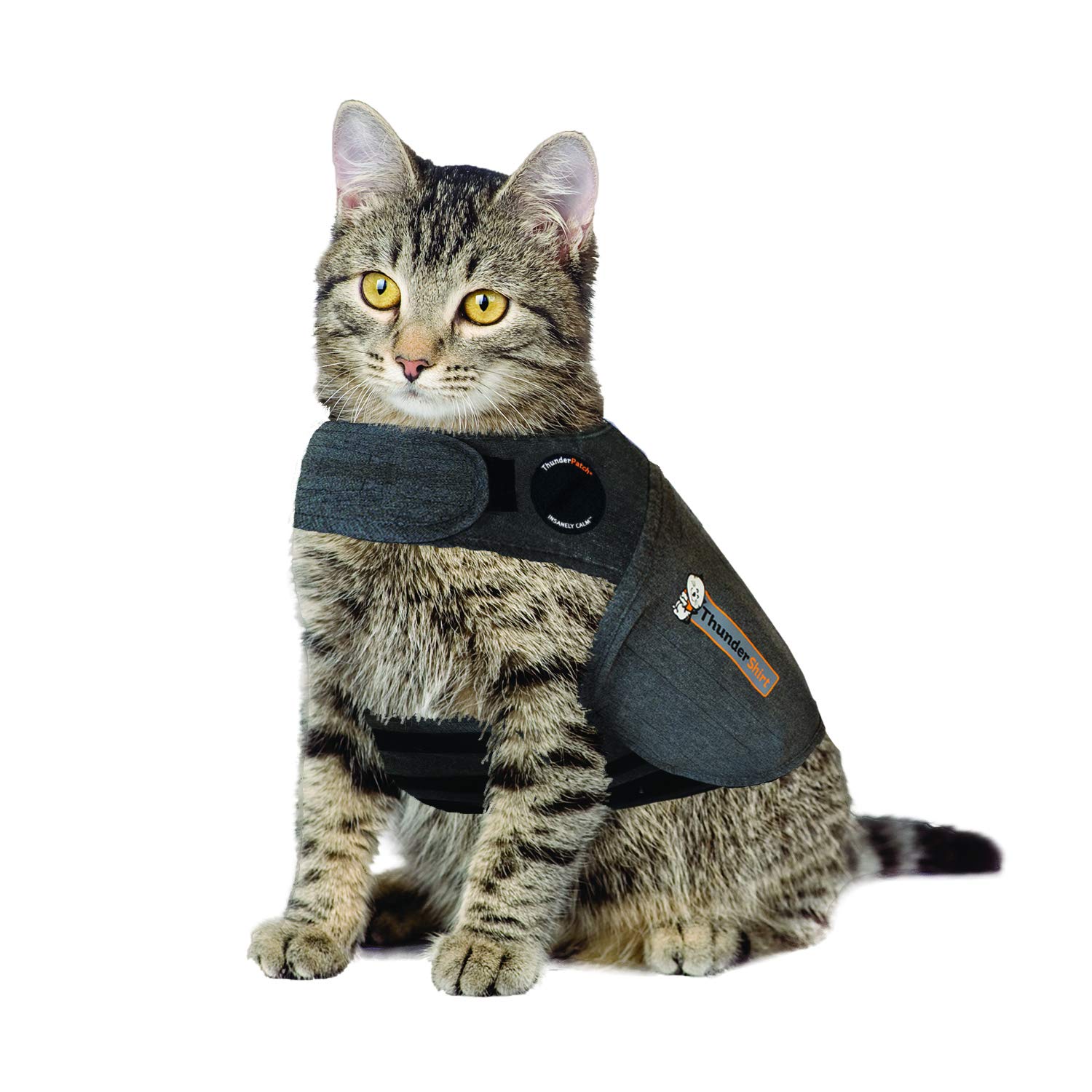 ThundershirtClassic Cat Anxiety Jacket, Heather Gray, Medium (9 to 13 lbs), THU-009