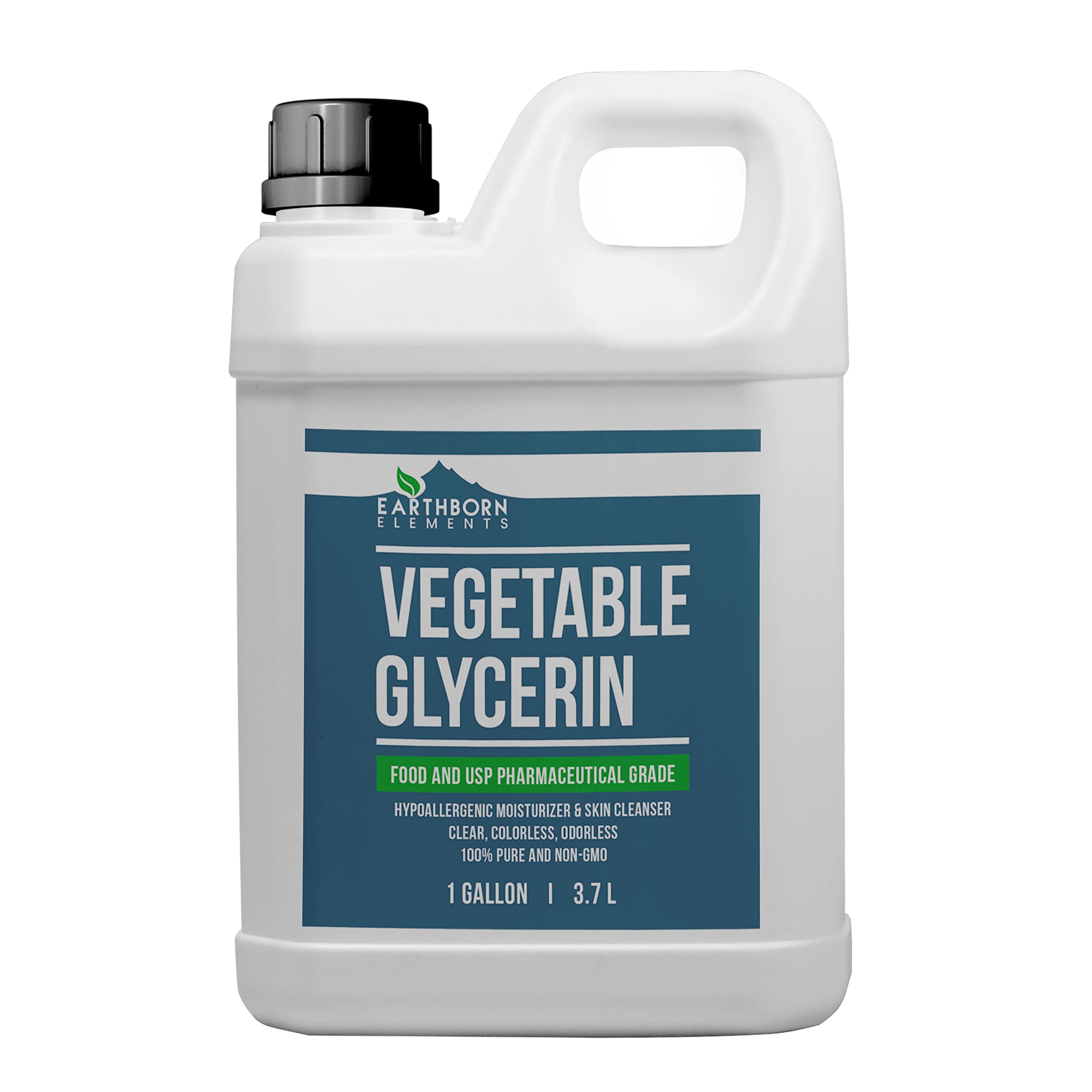 Earthborn Elements Vegetable Glycerin 1 Gallon, Pure & Undiluted, No Additives