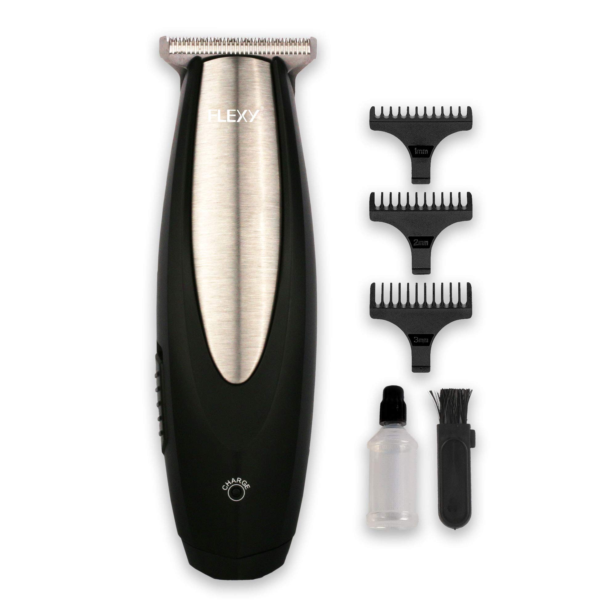 FLEXY® Germany Cordless Rechargeable Professional Men's Trimmer Hair Clipper With 3 Guide Combs