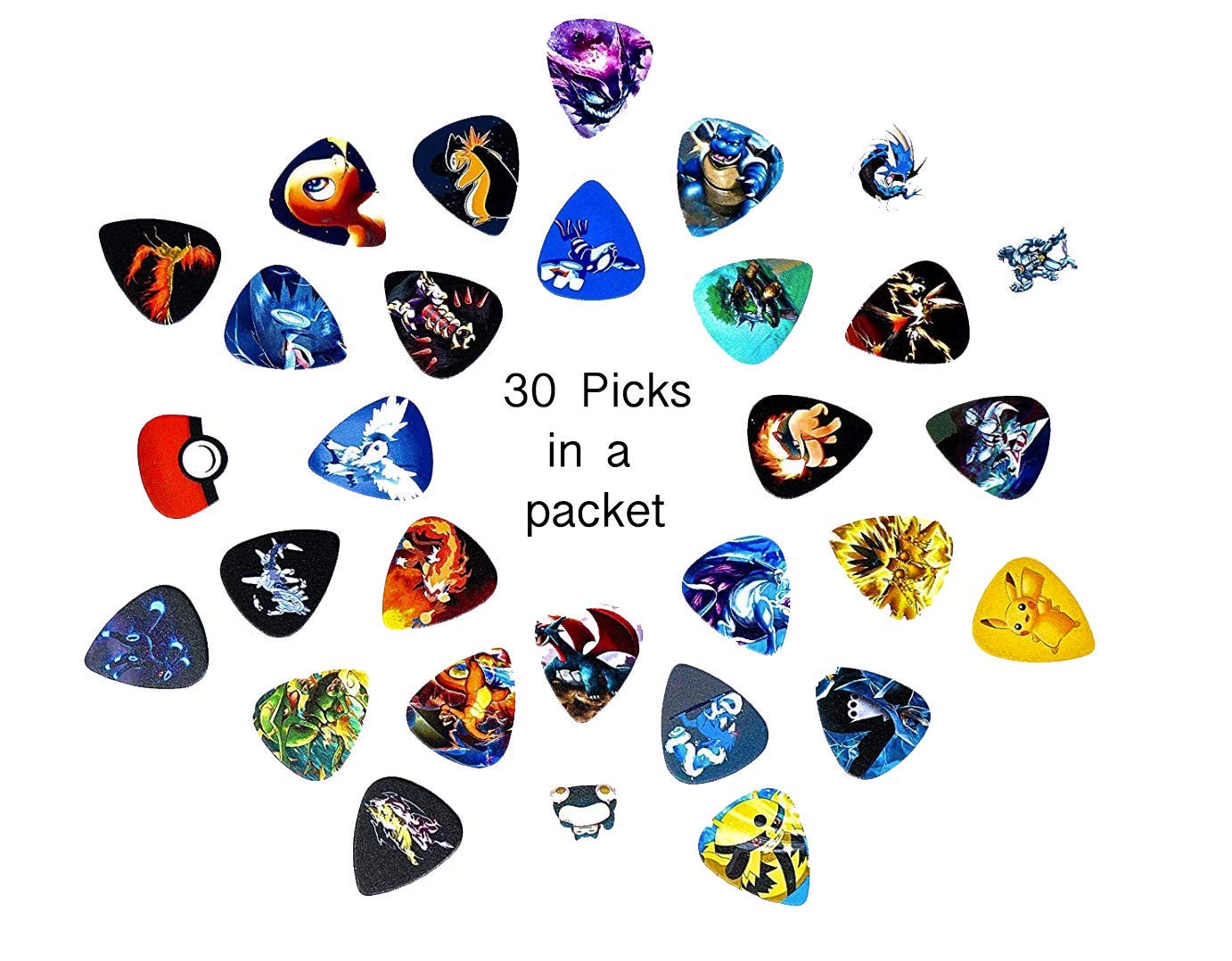 searay Guitar picks (Mega Edition)(Collectibles)(30 picks in a unit)