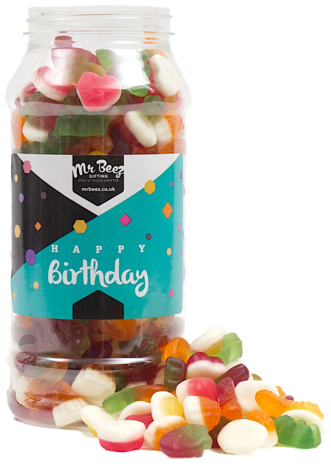 Mr Beez Sweets | Happy Birthday Gift Jar | Jelly Mix | 700g