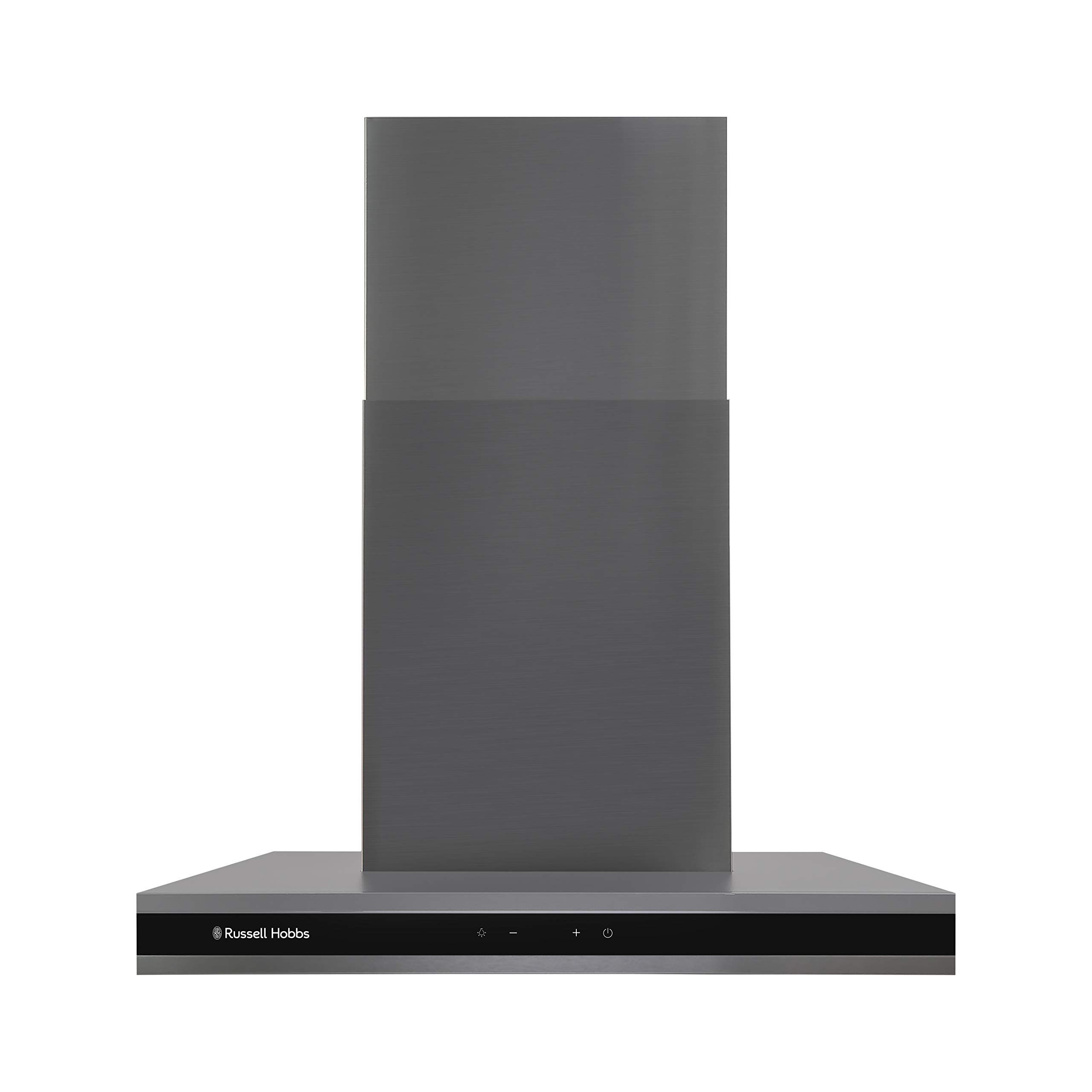 Russell Hobbs RHGCH603DS Midnight Collection 60cm T-Shaped Chimney Cooker Hood, Dark Steel [Energy Class A++]