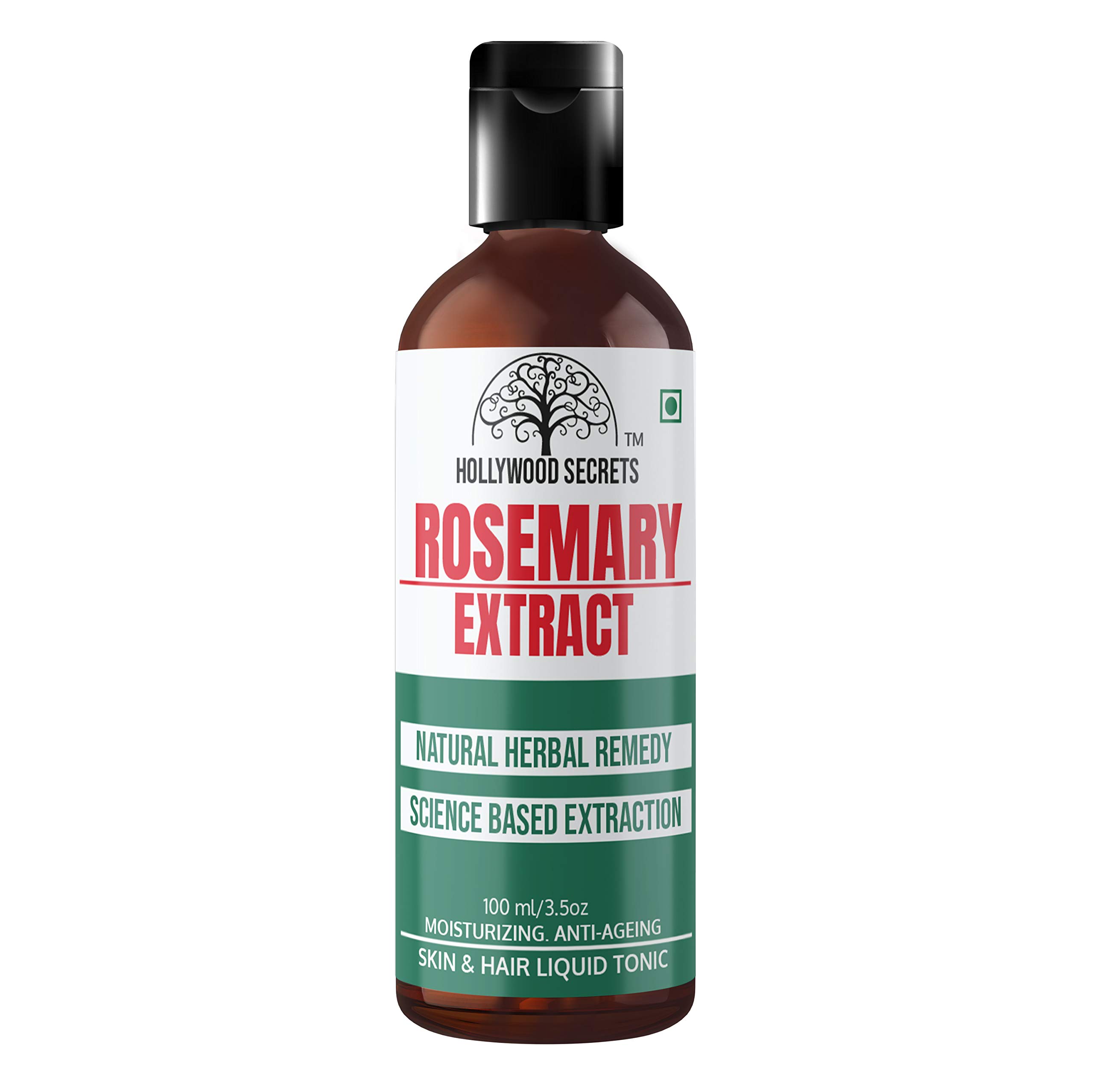 Hollywood Secrets Pure 85% Rosemary Liquid Botanical Extract | Moisturizing | Hair Growth | Anti-ageing |100ml