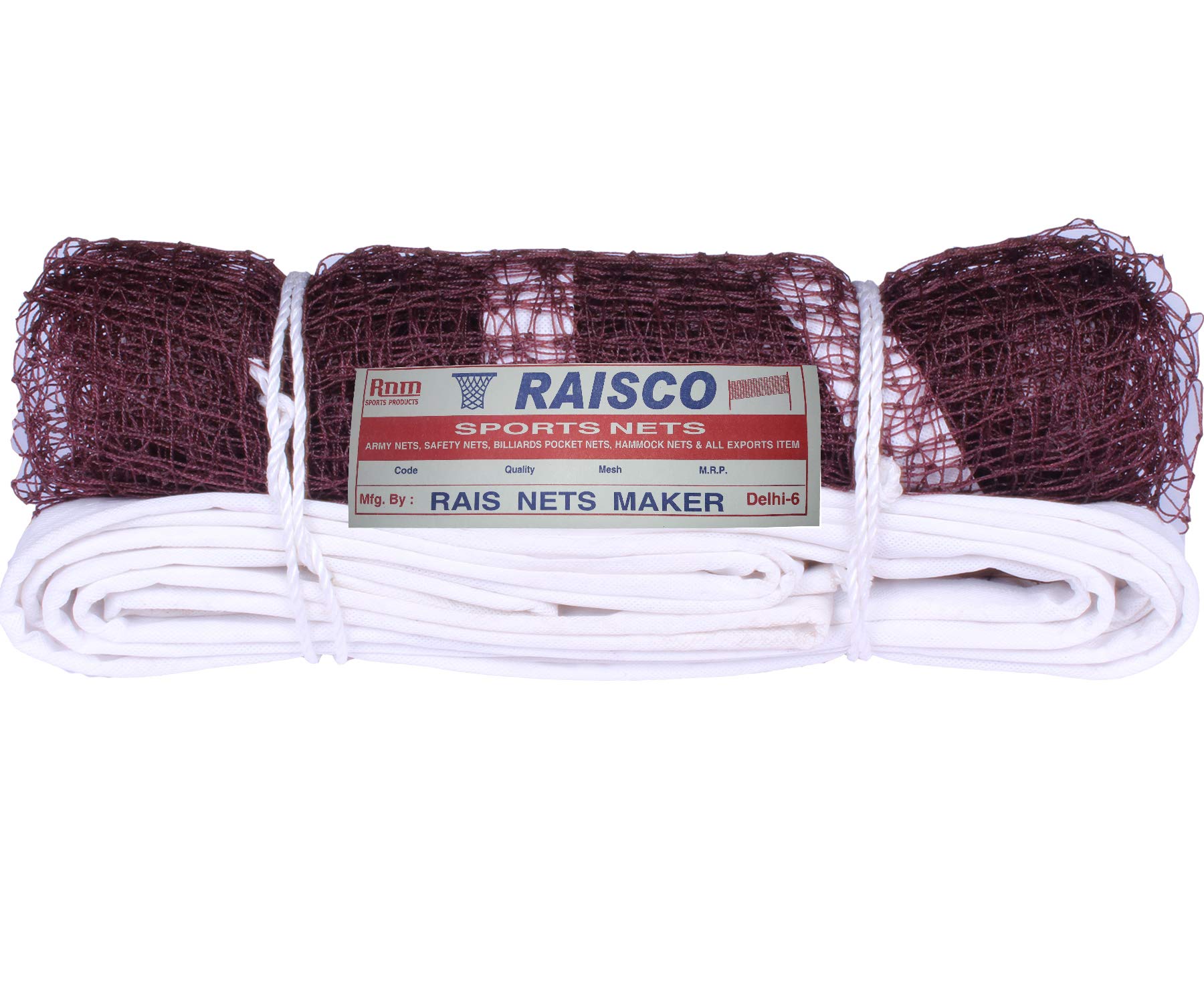 Raisco 716E Nylon Top-Tap Practice Badminton Net, Others, (Brown, Black)